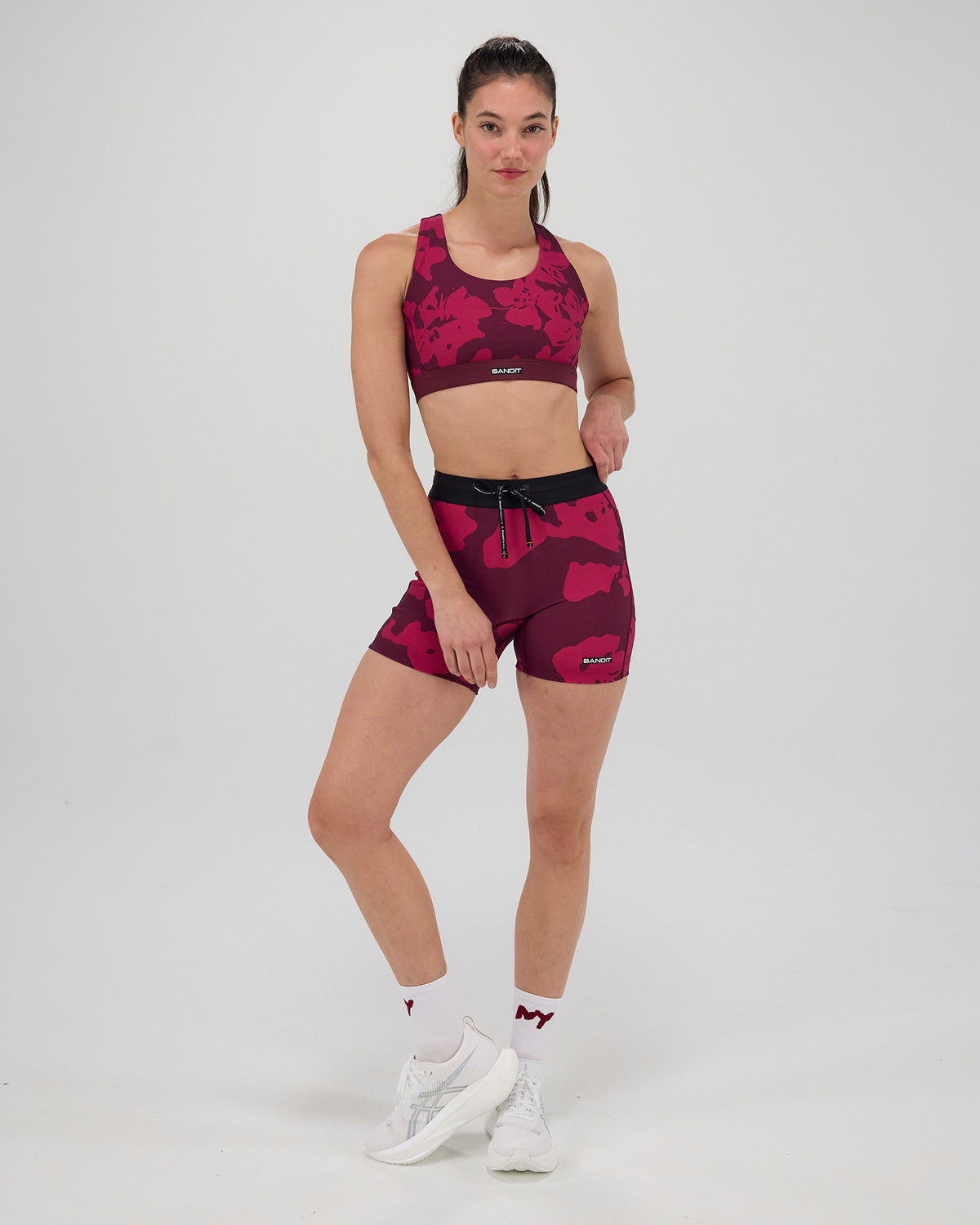 Cadence™ Scoop Neck Run Bra - Fleura, Fig / Berry