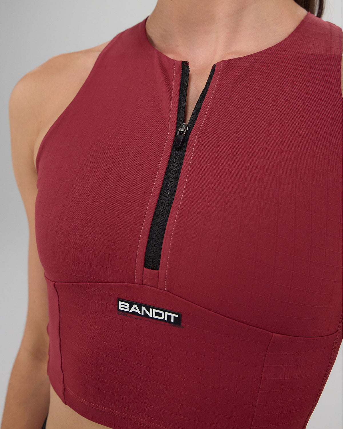 Gridlock™ Zip Front Race Crop - Berry