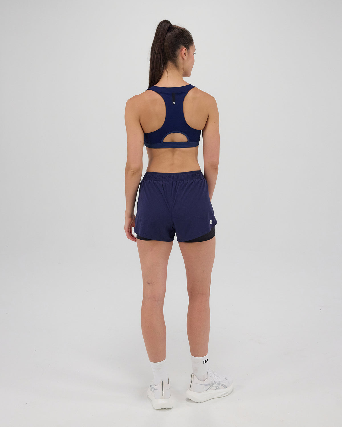 Gridlock™ Scoop Neck Run Bra - NY Navy