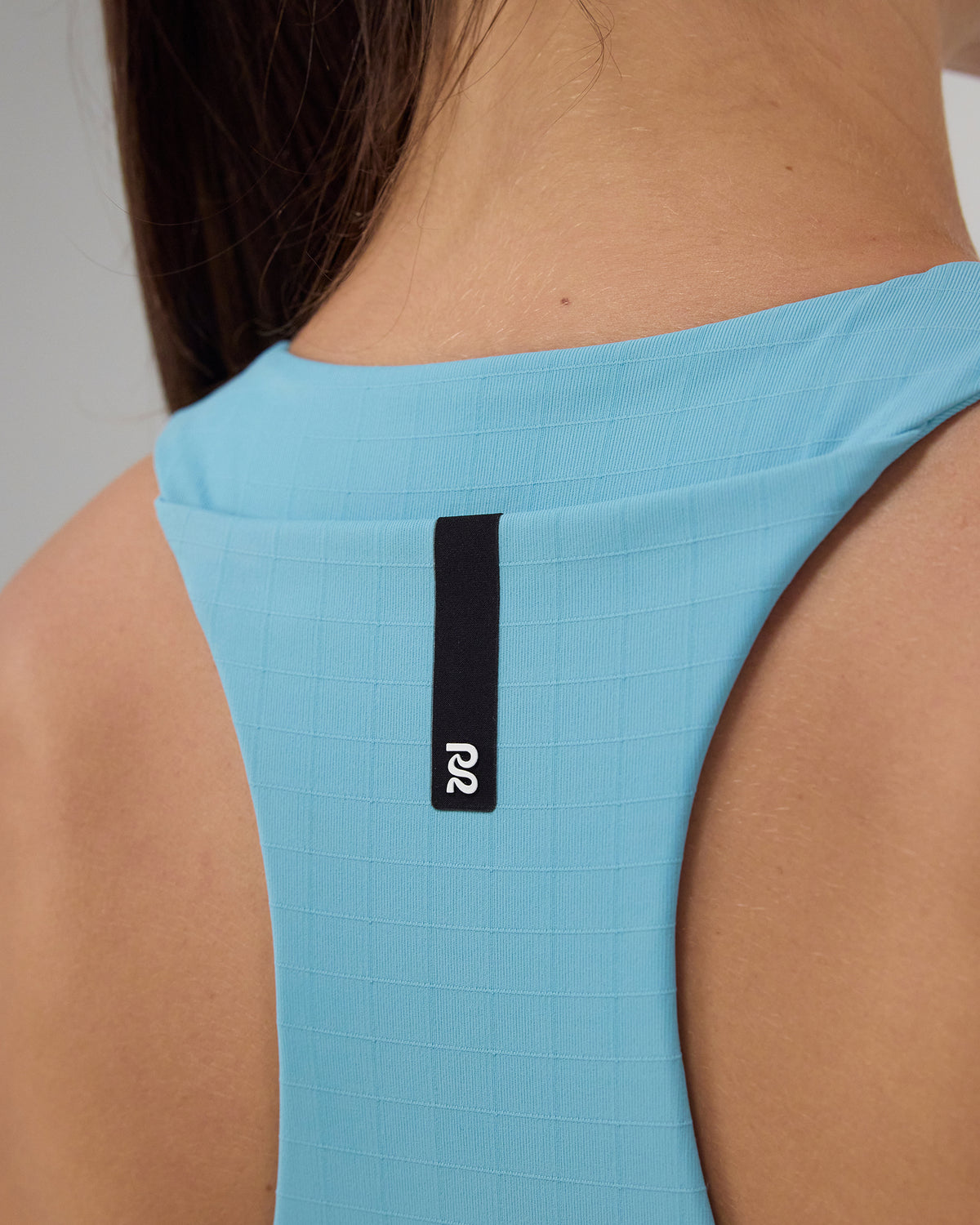 Gridlock™ Zip Front Race Crop - Vintage Blue