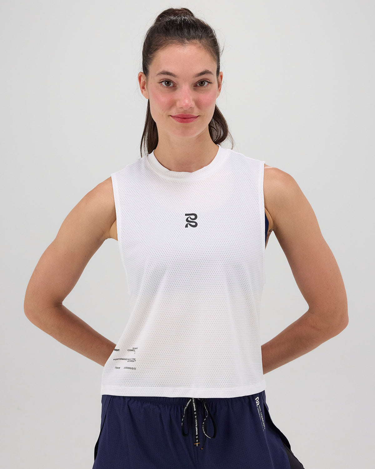 Women's Micromesh™ Run Tank - White