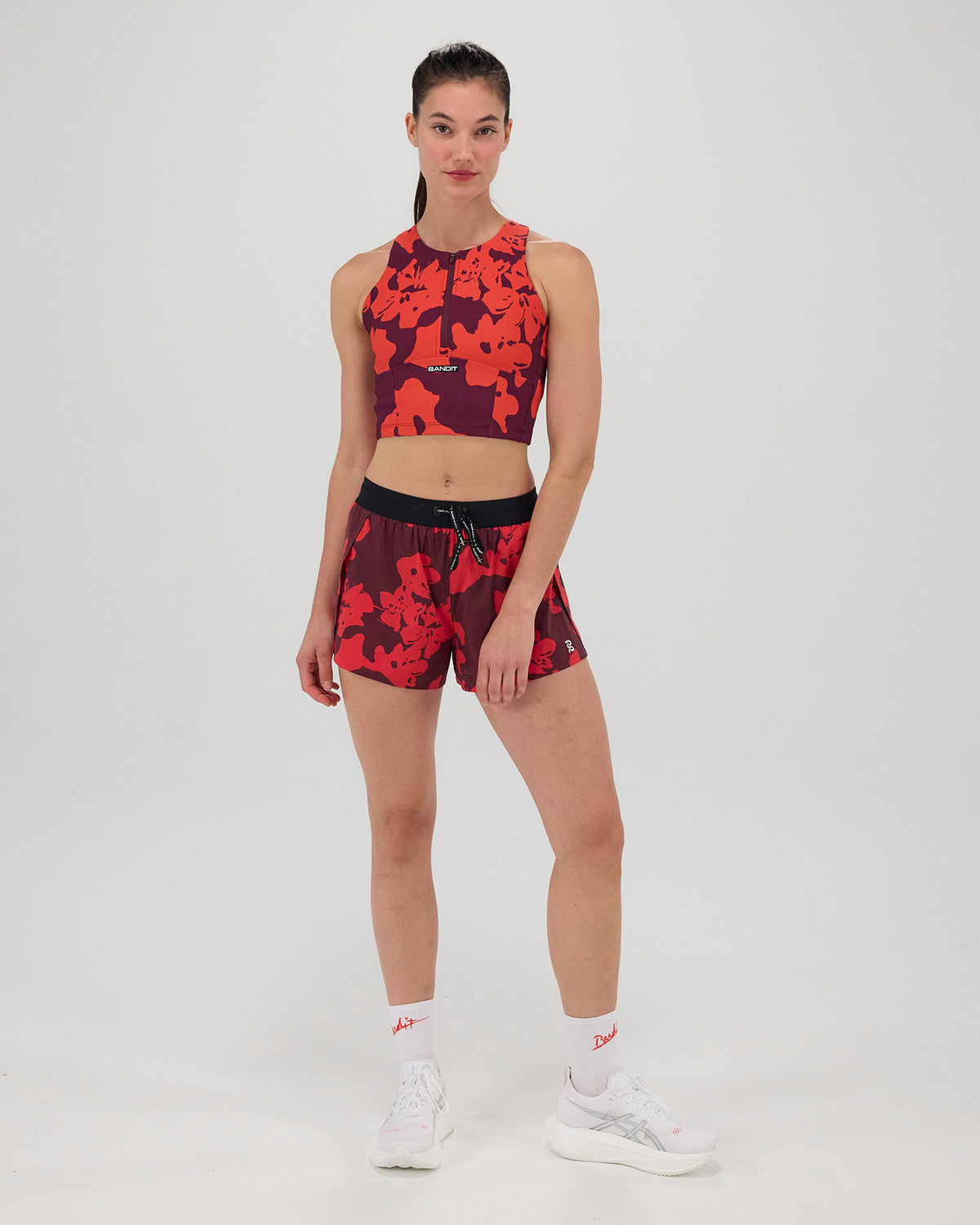 Women's Vento™ 3" Splitty - Fleura, Fig / Intense Red