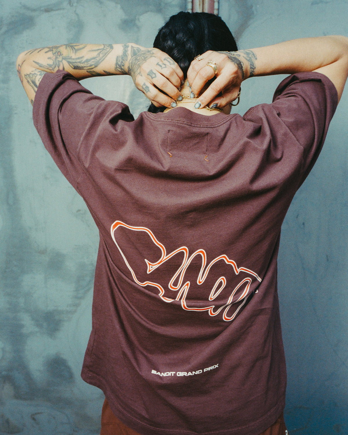 Bandit Grand Prix Cotton Tee - Chocolate