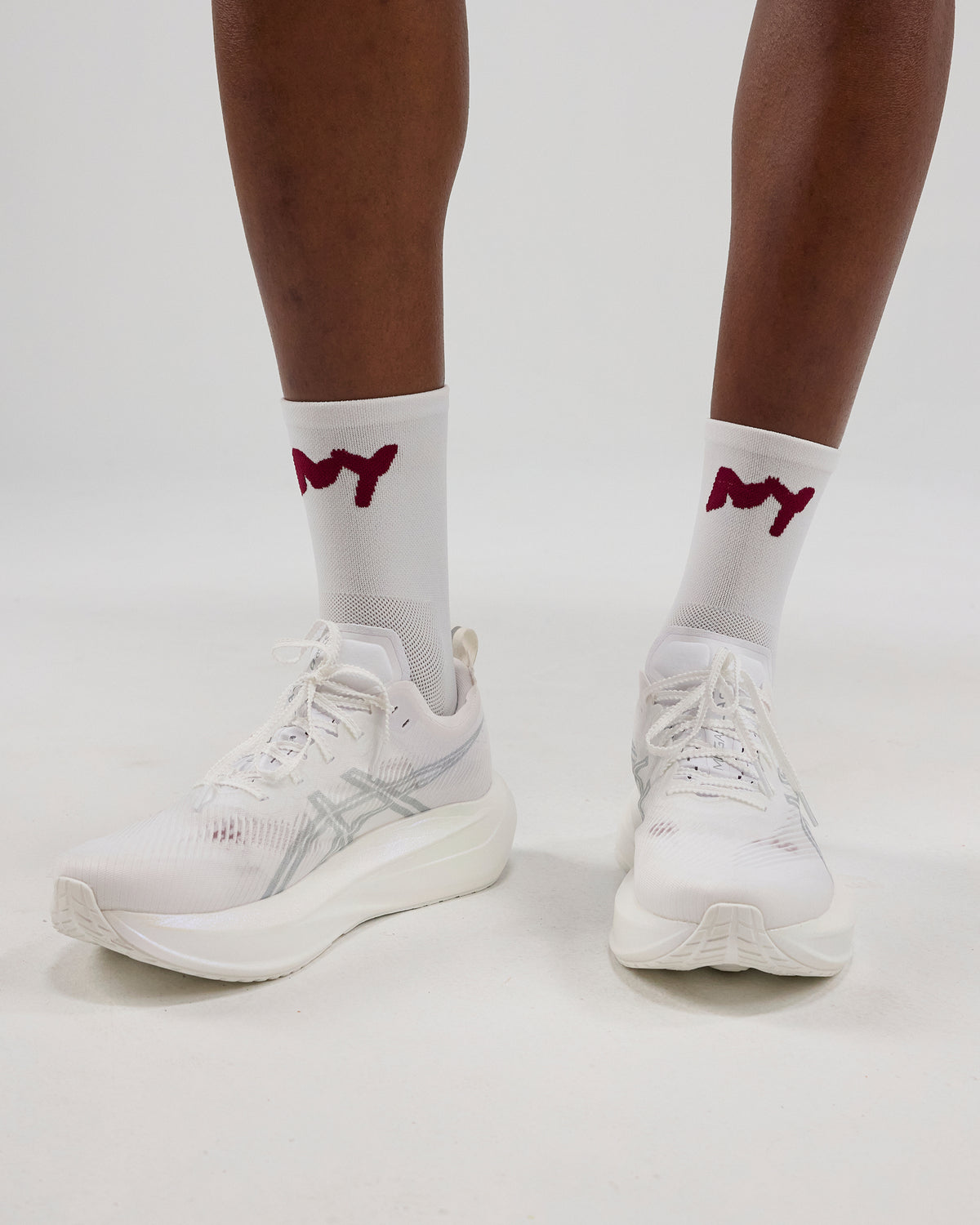 Lite Run™ "Graffiti NY" Socks - White / Berry - (2 Pack)