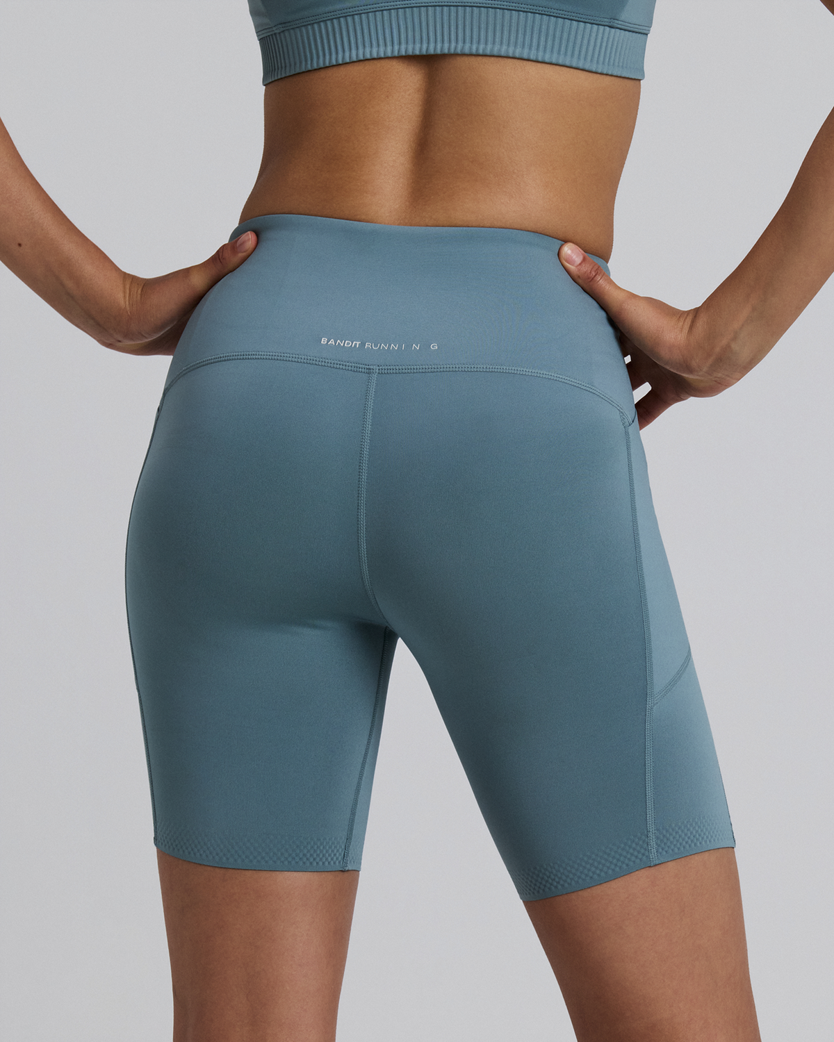 Women's Stamina-V™ High Waist 7" Compression Short - Tranquil Blue
