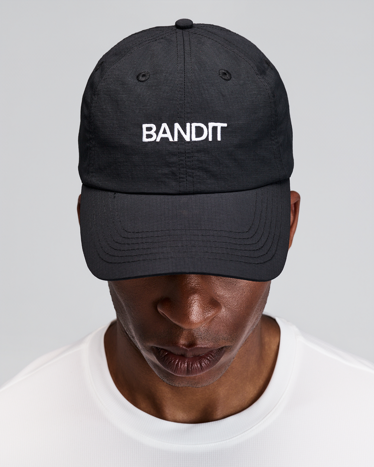 "Bandit" Nylon Dad Hat - Black