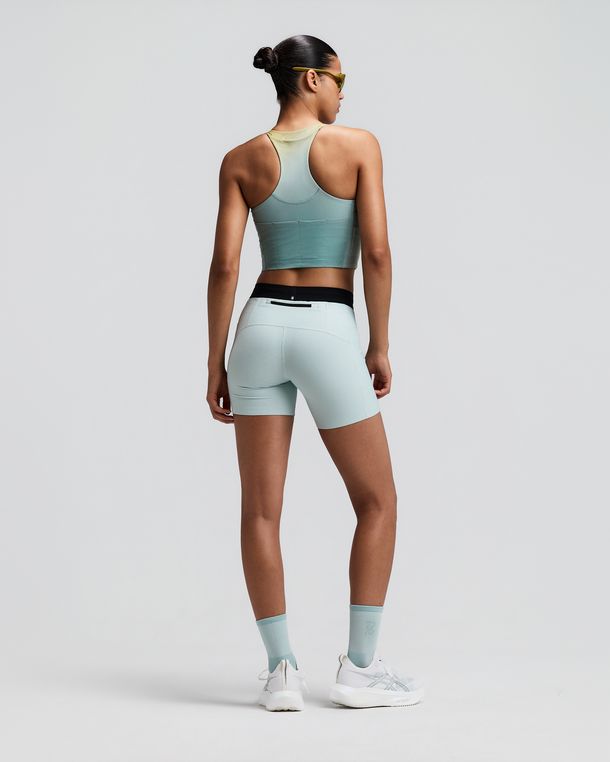 Women's Vanisher™ V-Neck Race Crop - Lagoon Multi