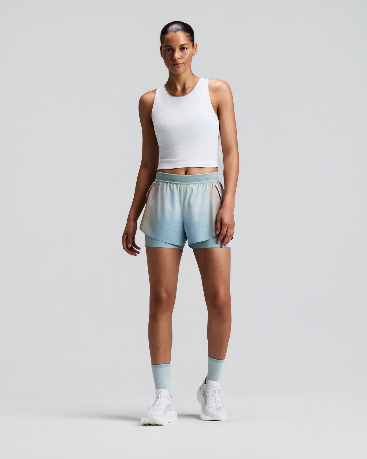 Women's StretchKnit™ Pop Stitch™ Run Tank - White