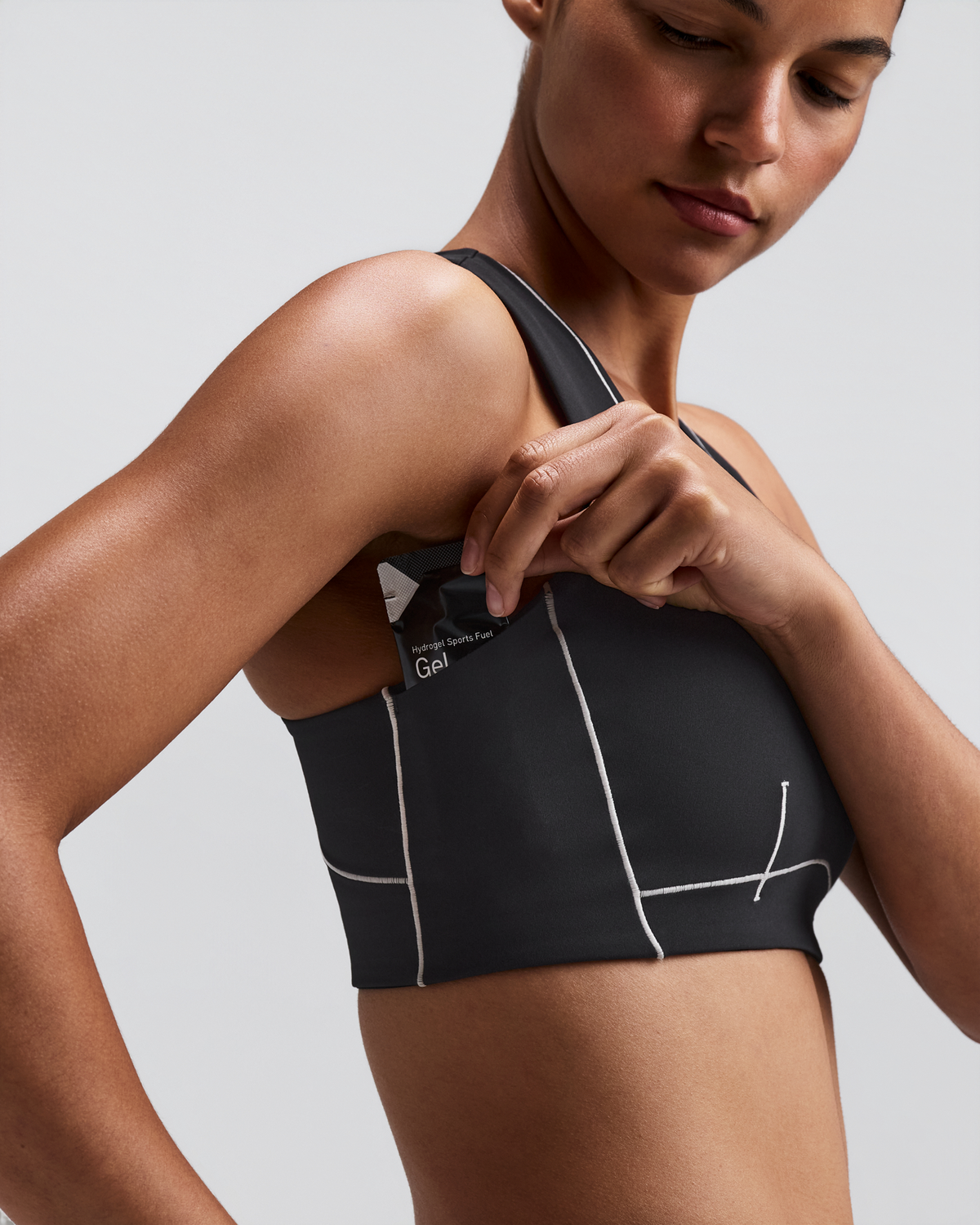 Women's Vanisher™ Pop Stitch™ Arco Run Bra - Anthracite
