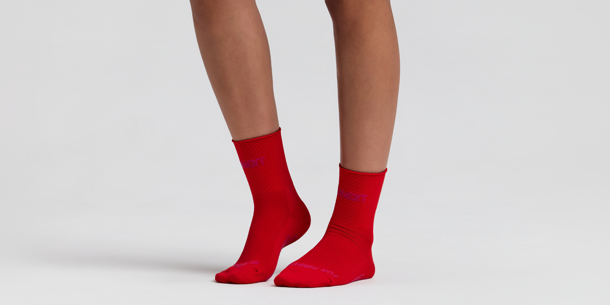 Lite Run™ Stripe Jacquard Sock - Poppy (2 Pack)