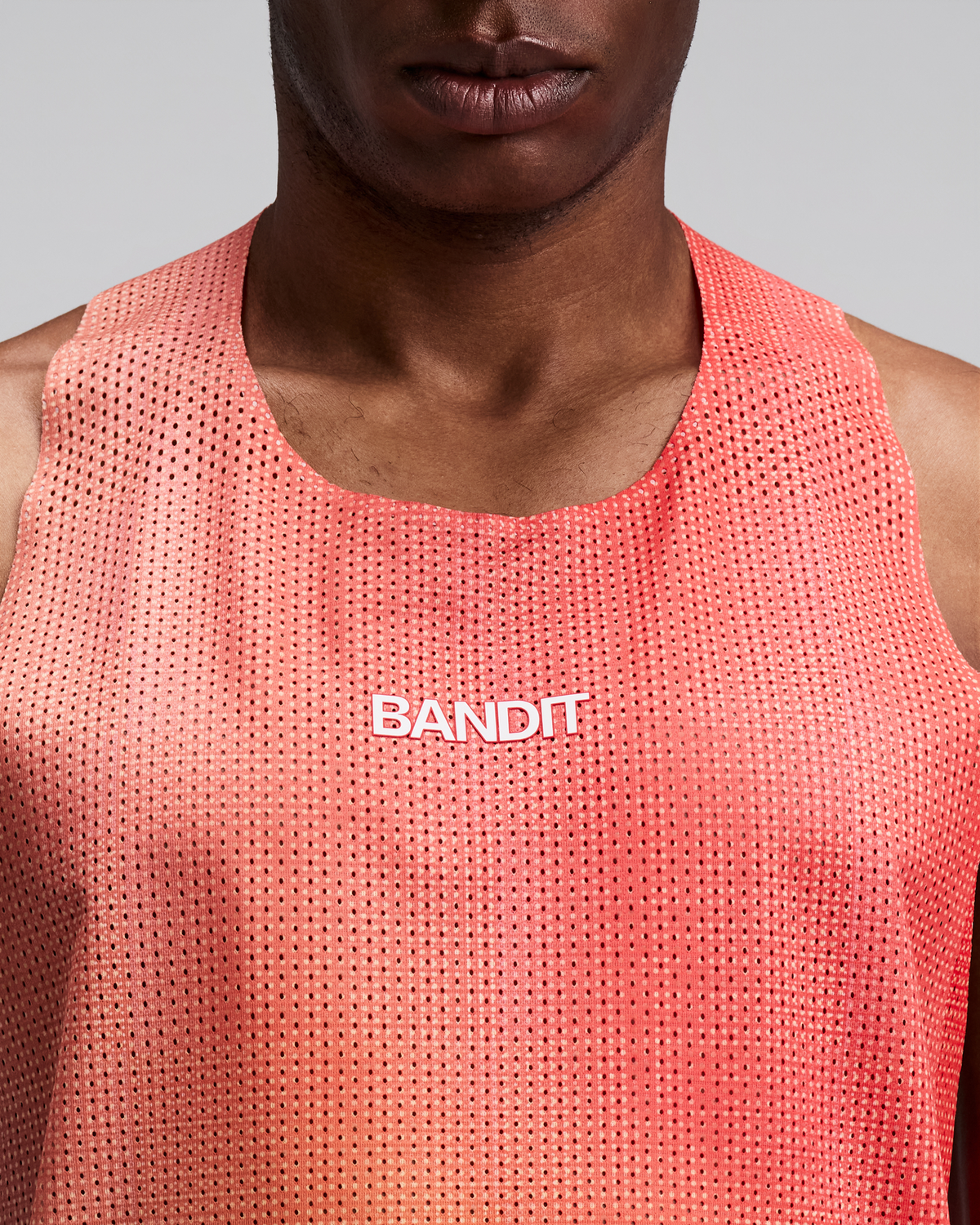 Men's Shredder™ Race Singlet with Flopack™ - Linear Gradient - Poppy / Copal