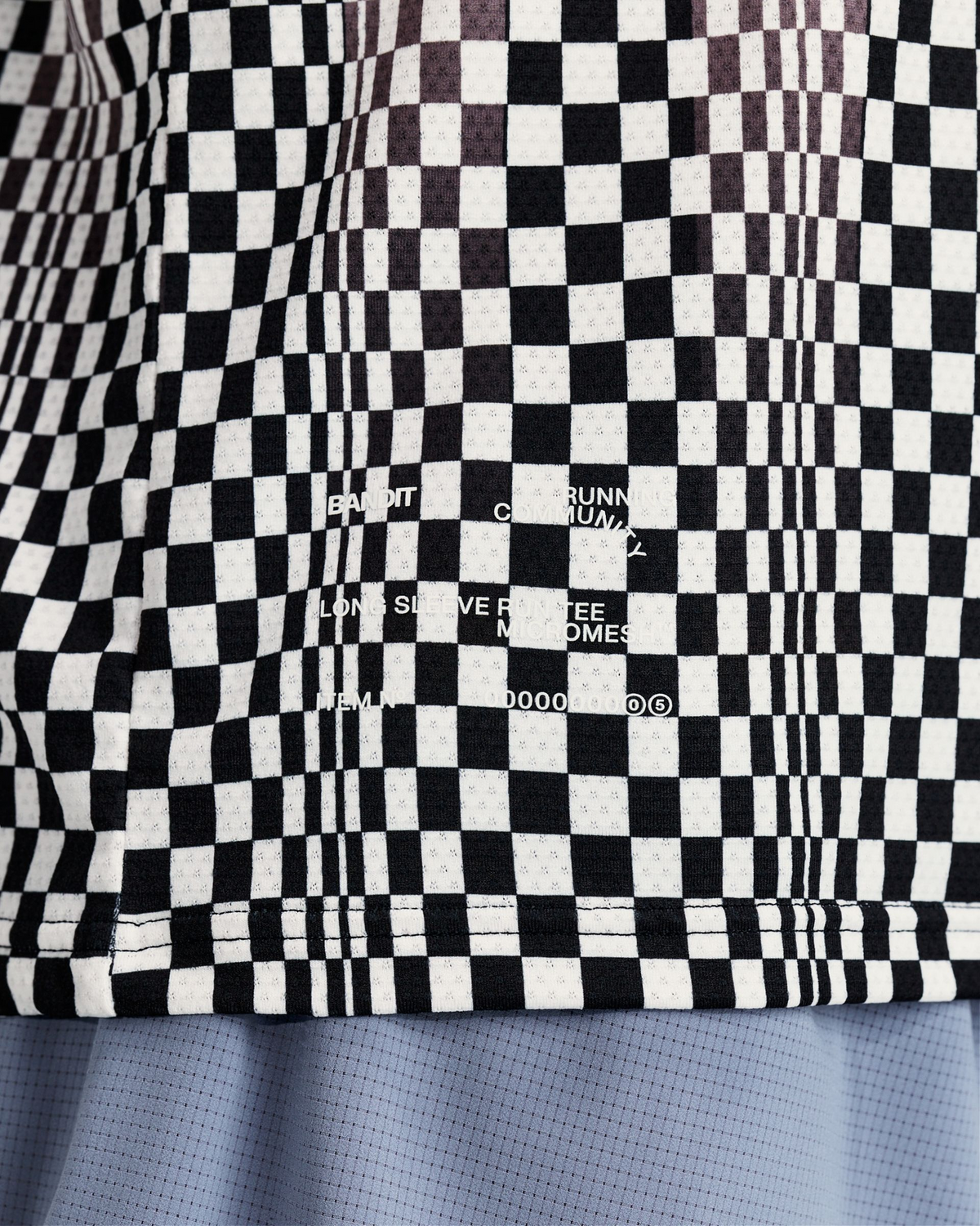 Men's Micromesh™ Long Sleeve - Checkerboard Stripe