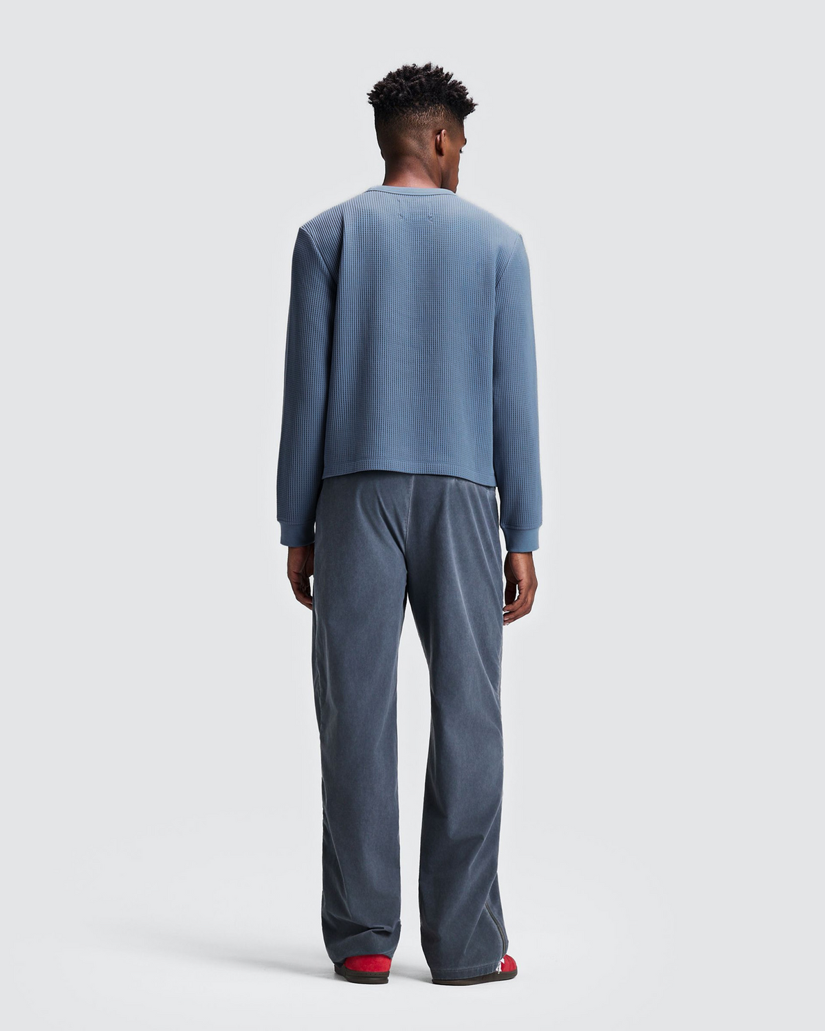 Men's Polartec® Waffle Long Sleeve - Steel Horizon
