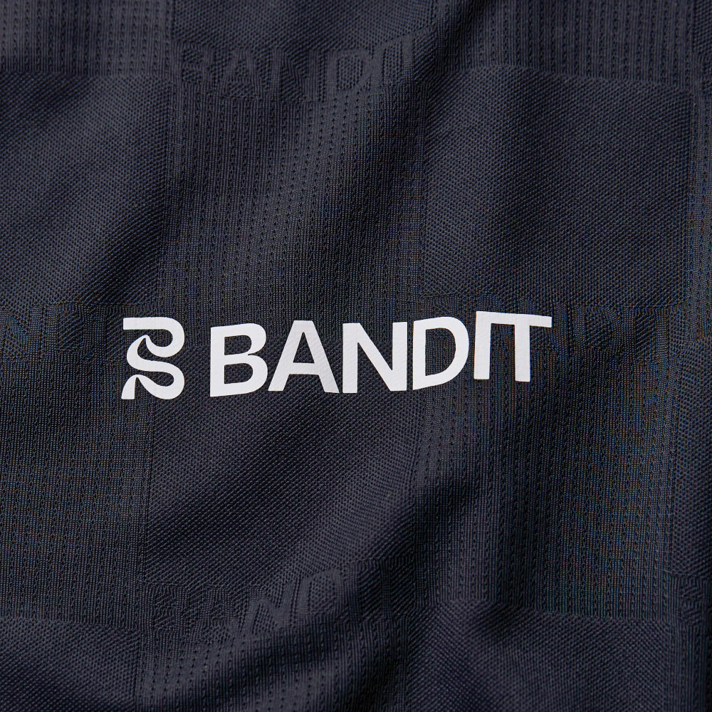 Bandit Cheque Jacquard Long Sleeve - Unisex, Black