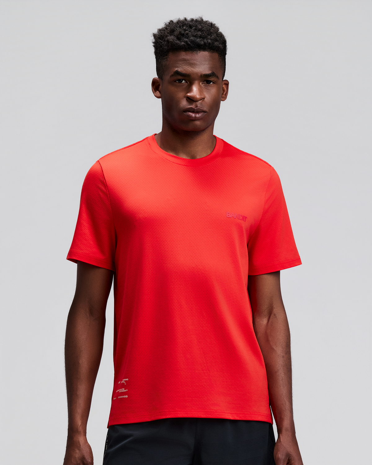 Men's Micromesh™ Short Sleeve Run Tee - Poppy