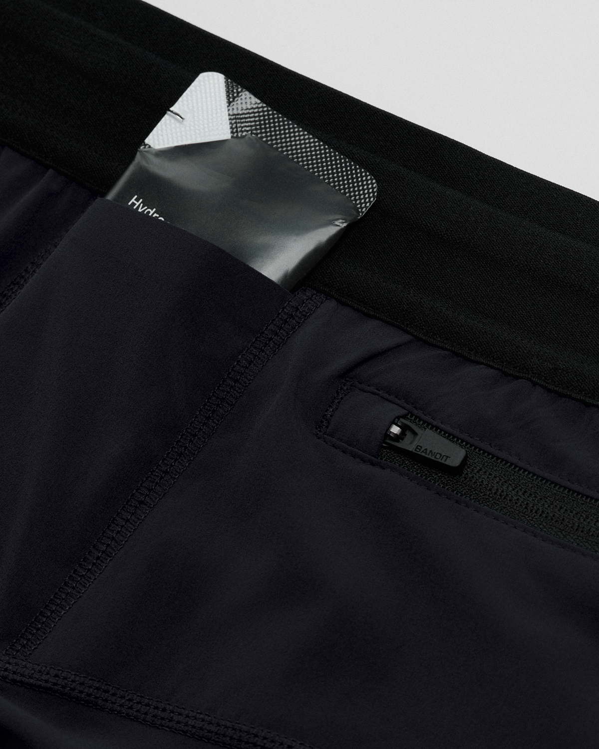 Men's Striped Cadence™ 7 Pocket Lined Half Tights - Cacao / Black
