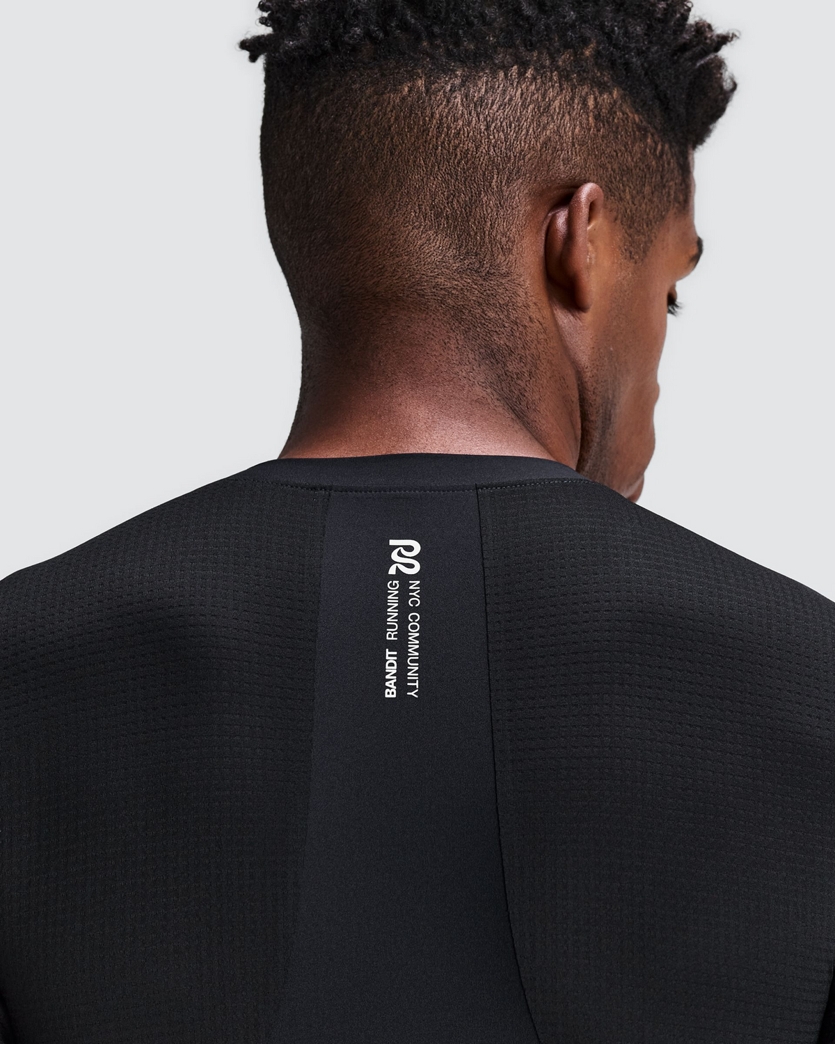 Men's GeoMesh™ 2-Way Zip Race Top - Black