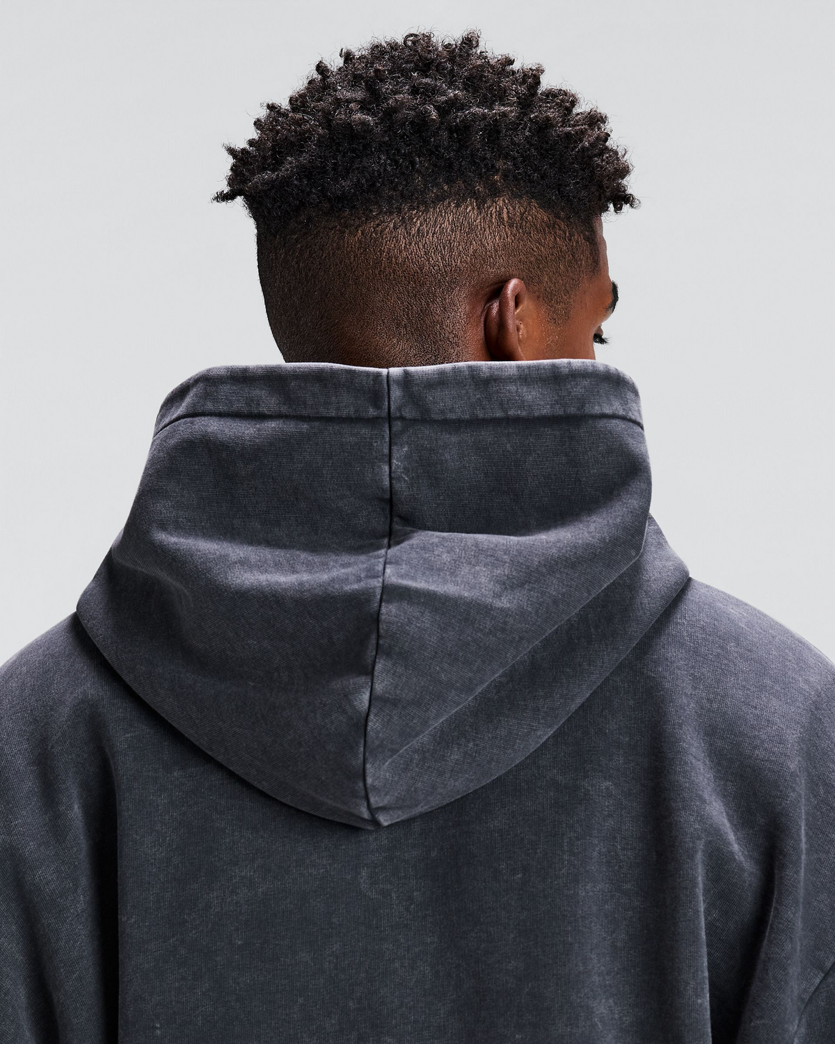Unisex Chroma Wash 2-Way Zip Hoodie - Black Chroma Wash