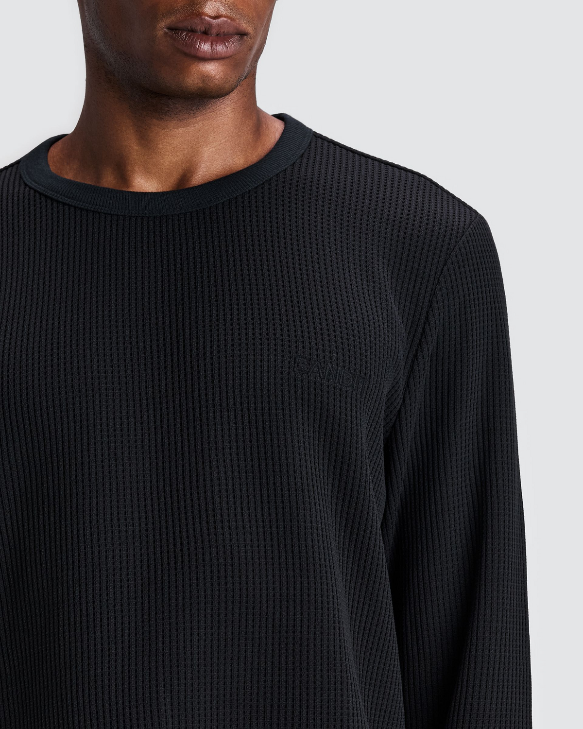 Men's Polartec® Waffle Long Sleeve - Black