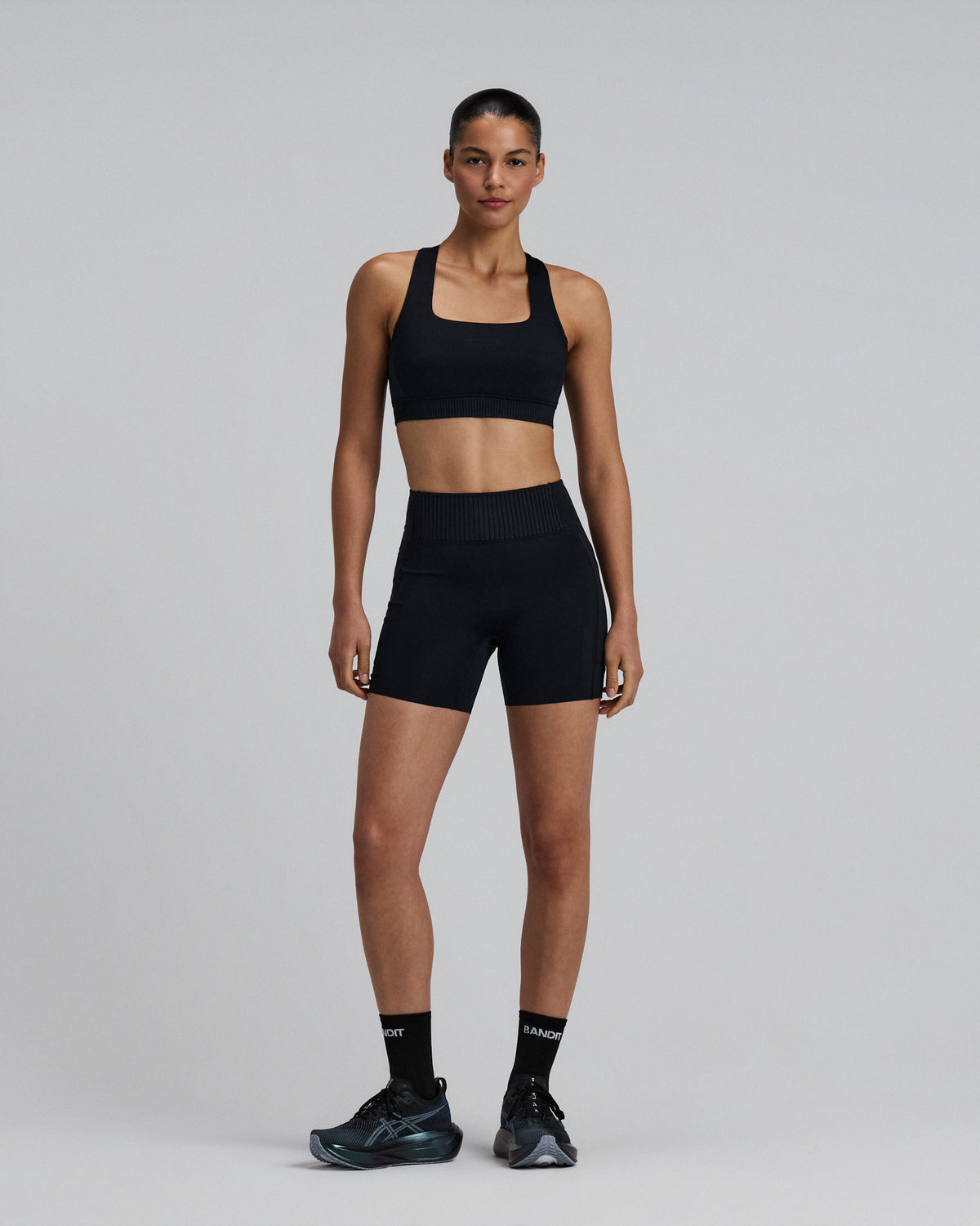 Women's Stamina-V™ Square Neck Run Bra - Black