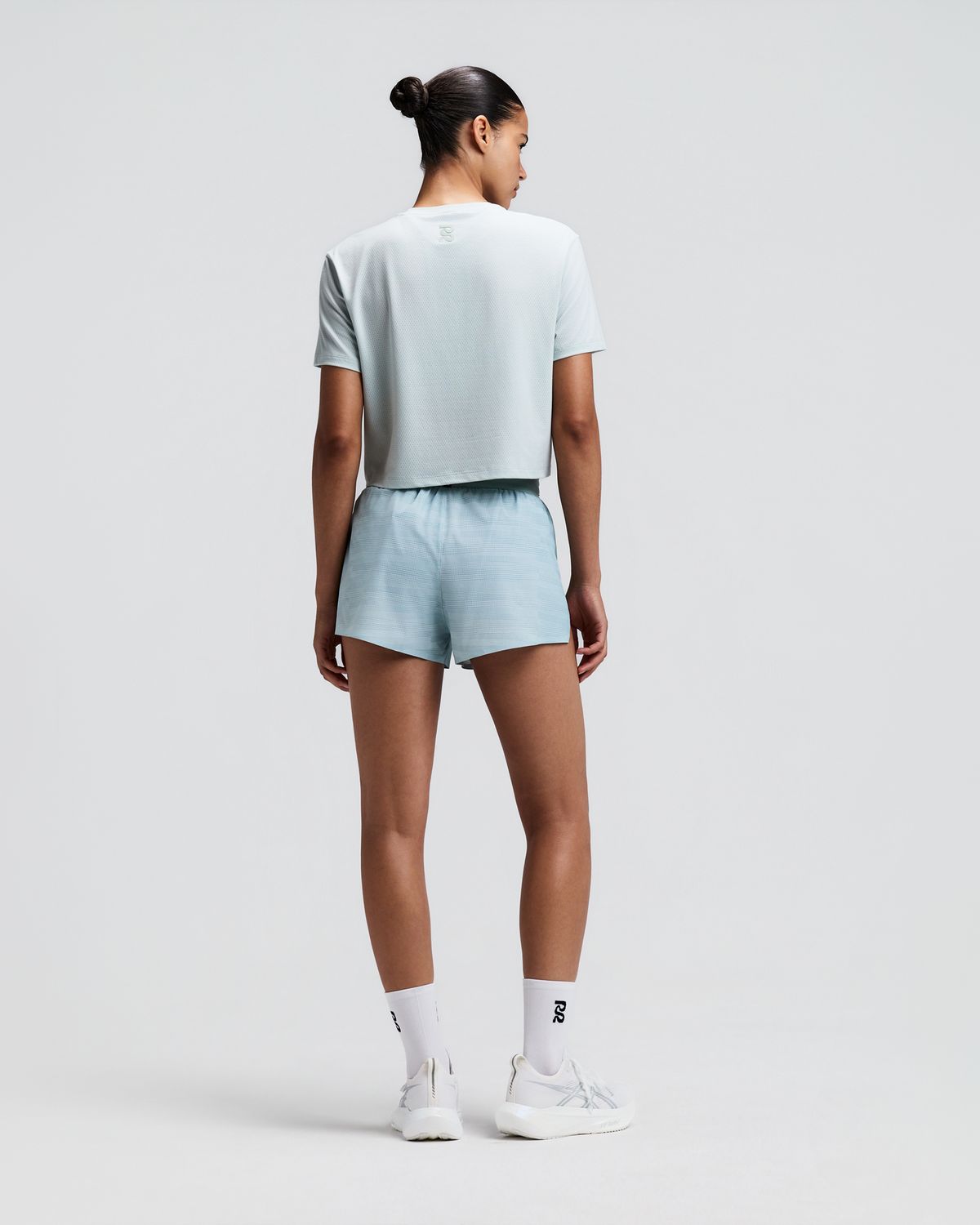 Women's Micromesh™ Cropped Run Tee - Mist