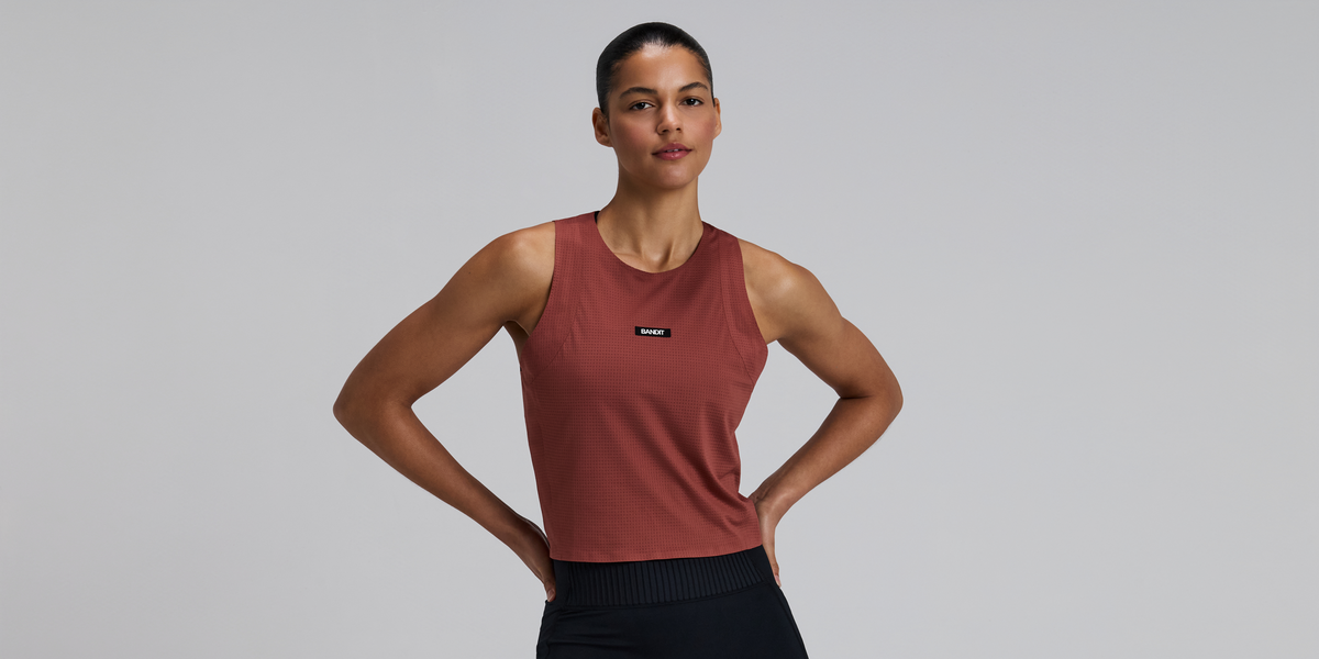 Women's GeoMesh™ Race Singlet - Mahogany