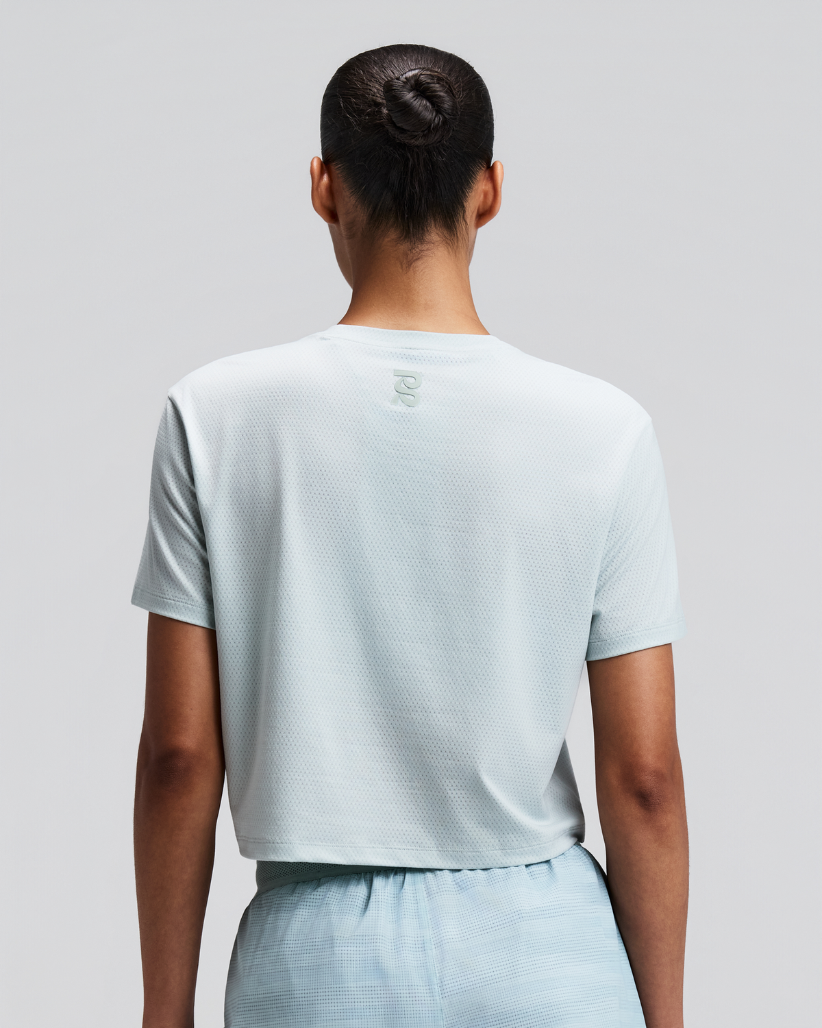 Women's Micromesh™ Cropped Run Tee - Mist