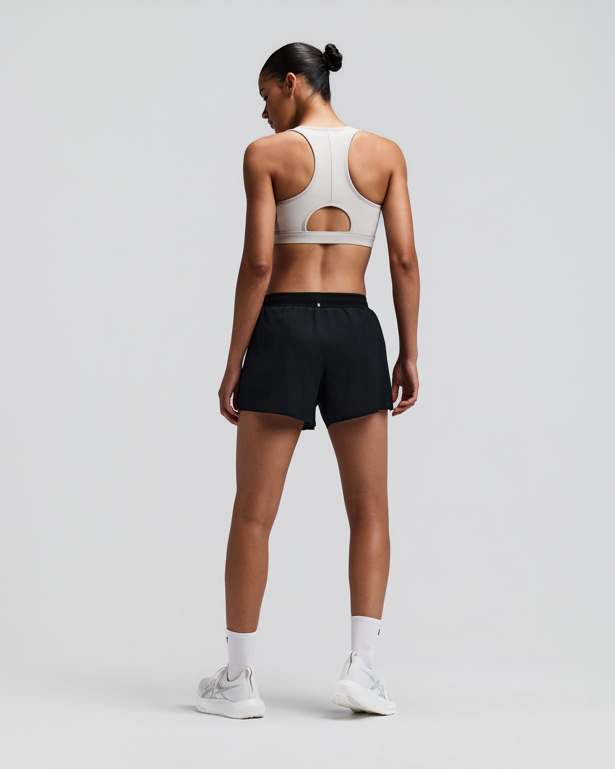 Women's Vanisher™ Reverso™ Scoop Neck Run Bra - Black / Plaster