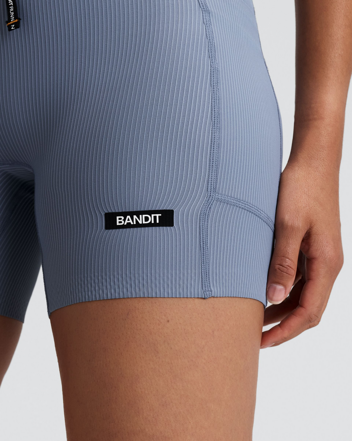 Women's Striped Cadence™ 5" Compression Shorts - Pavilion Blue / Steel Horizon