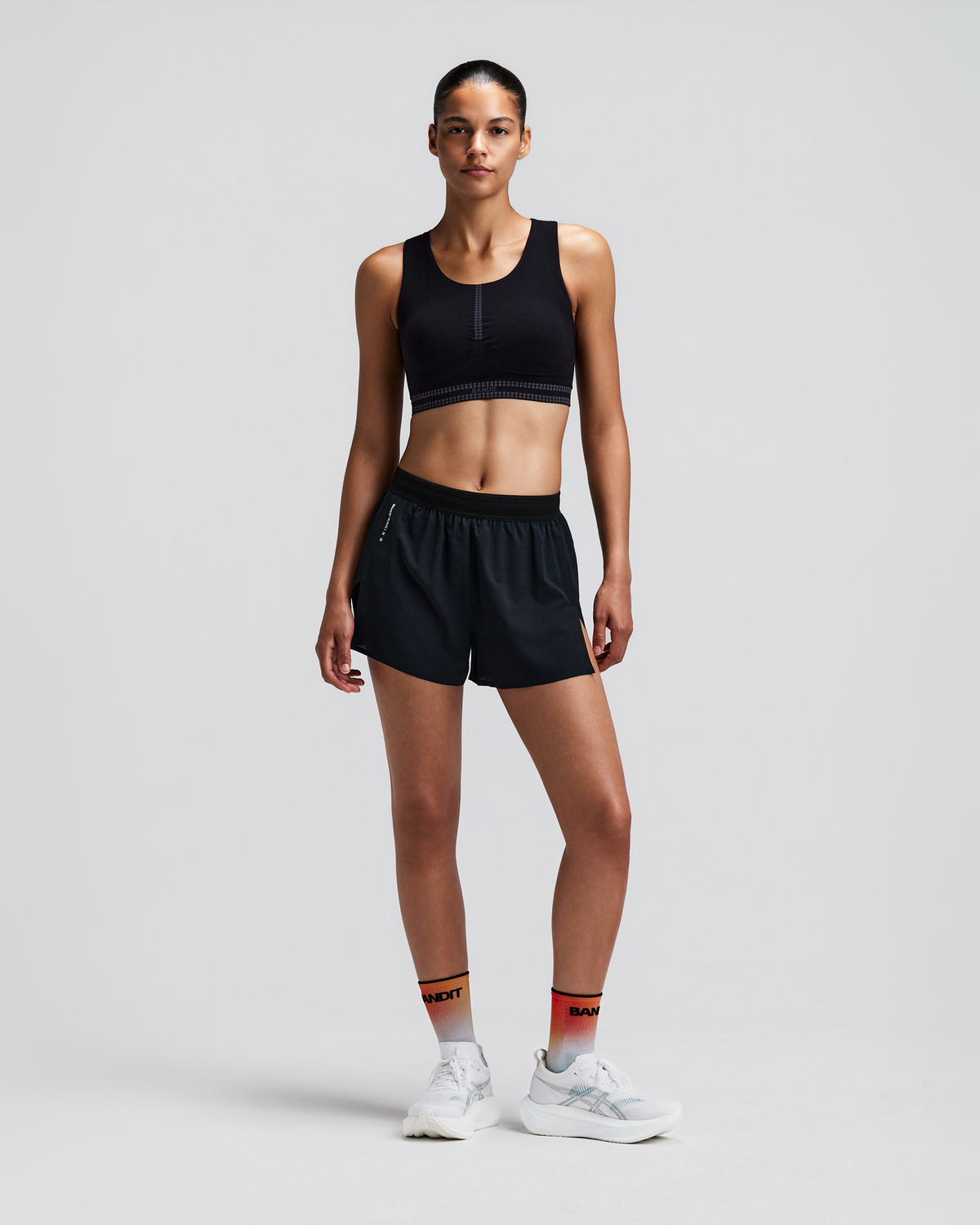 Women's CoolGrid™ 3" Split Shorts - Black