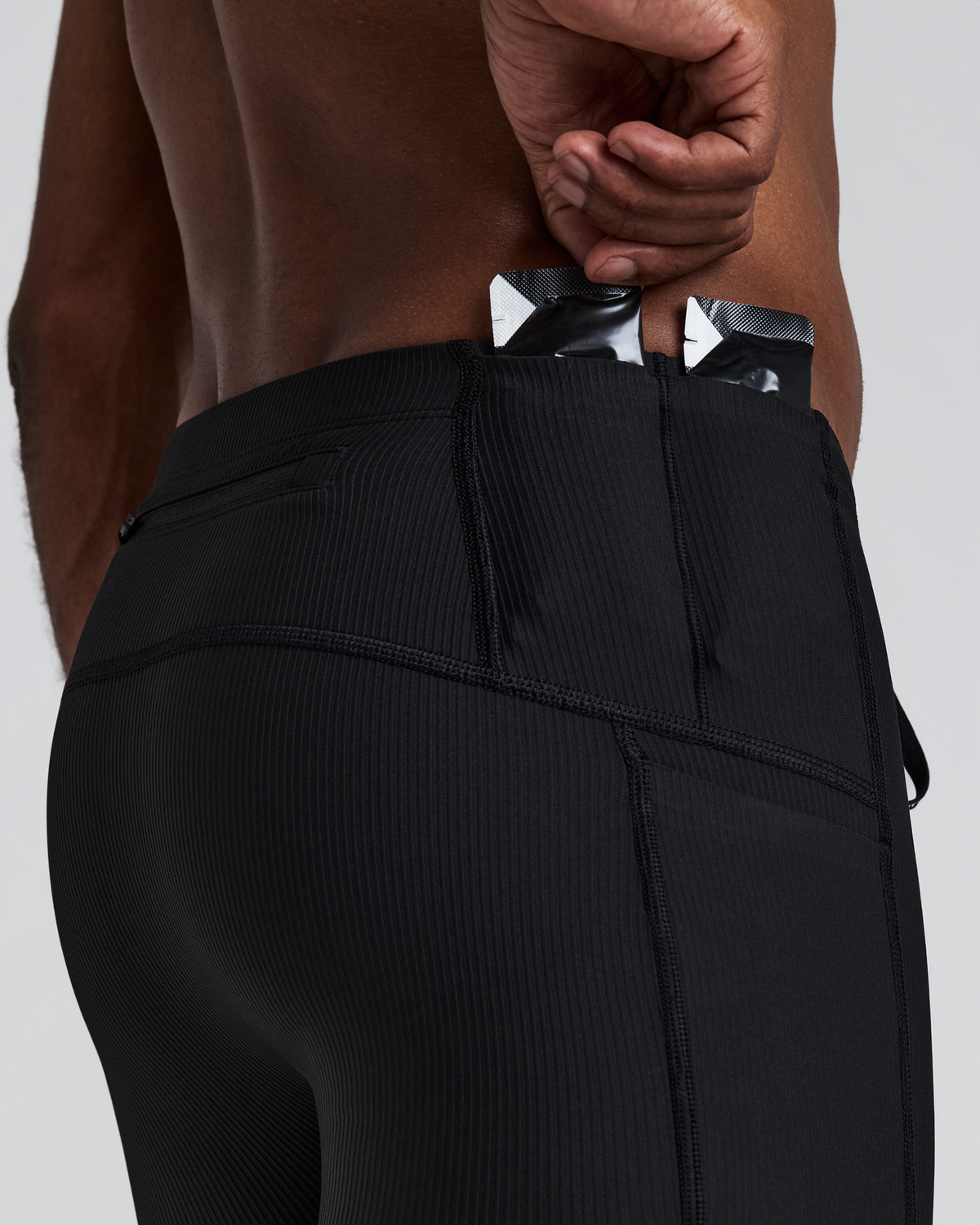 Men's Cadence™ 7 Pocket Half Tights - Black