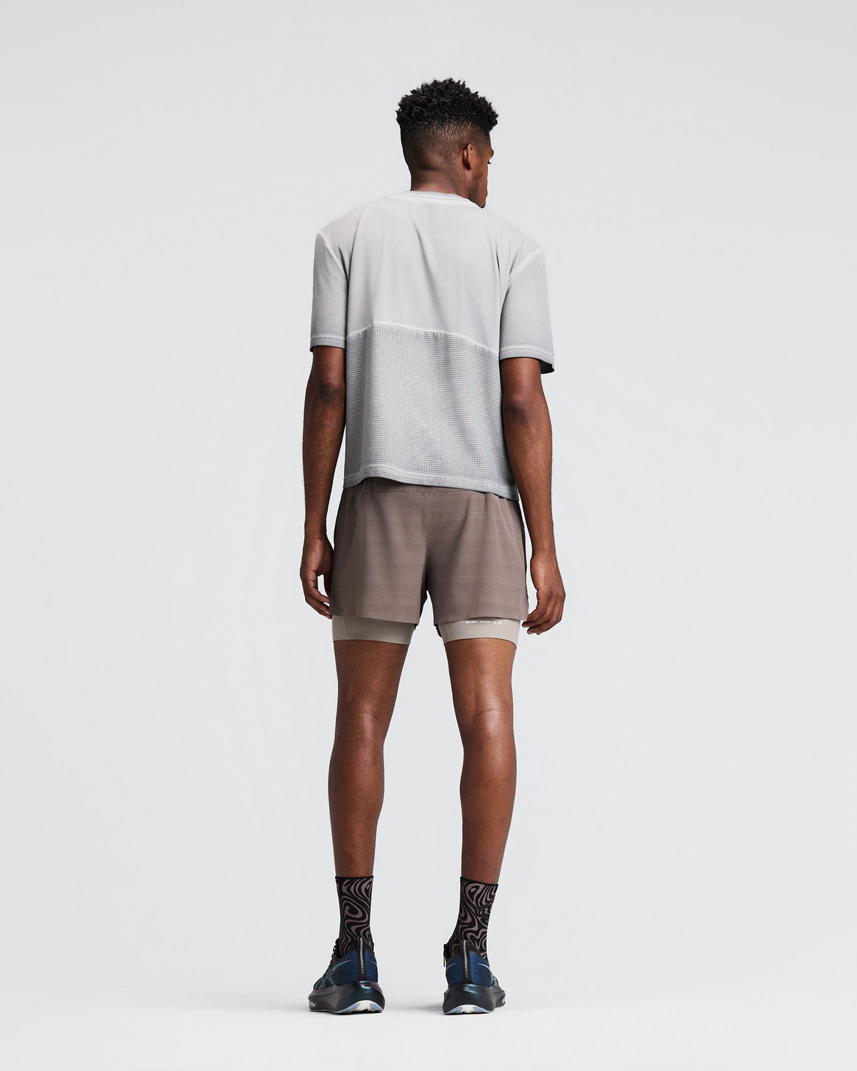 Men's CoolGrid™ 2-in-1 Run Shorts - Cocoa