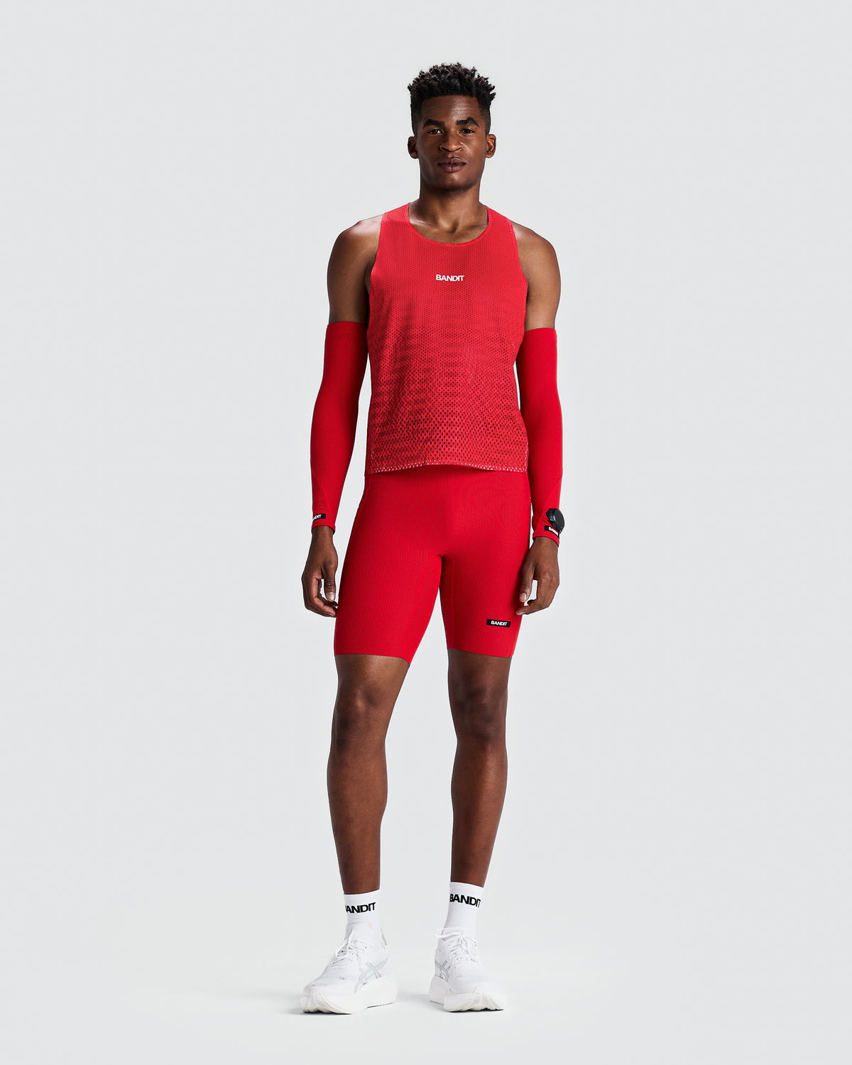 Men's Shredder™ Shorty Race Singlet - Oxide Red