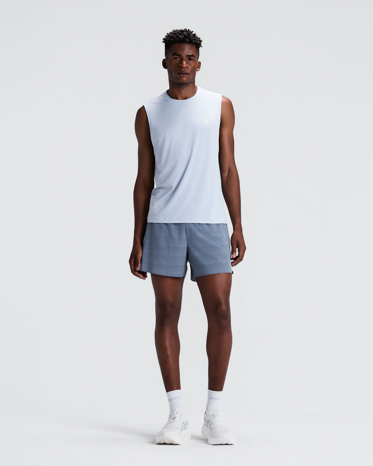 Men's CoolGrid™ 5" Run Shorts - Steel Horizon
