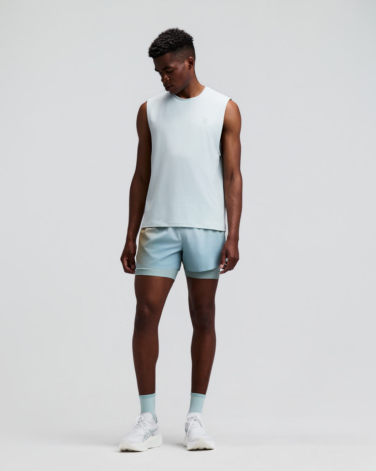Men's CoolGrid™ 2-in-1 Run Short - Lagoon Multi