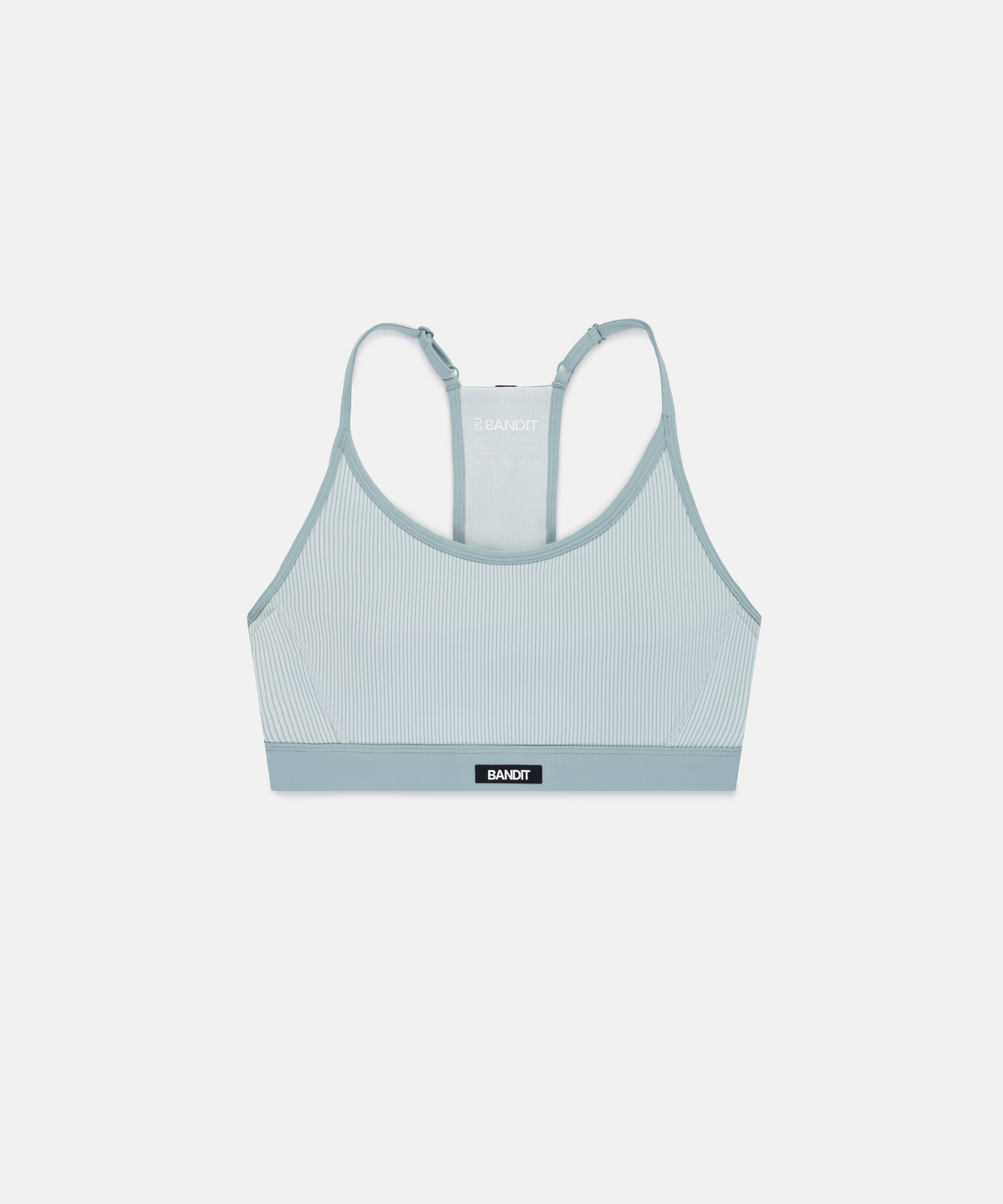 Women's Striped Cadence™ Strappy Run Bra - Mist / Lagoon