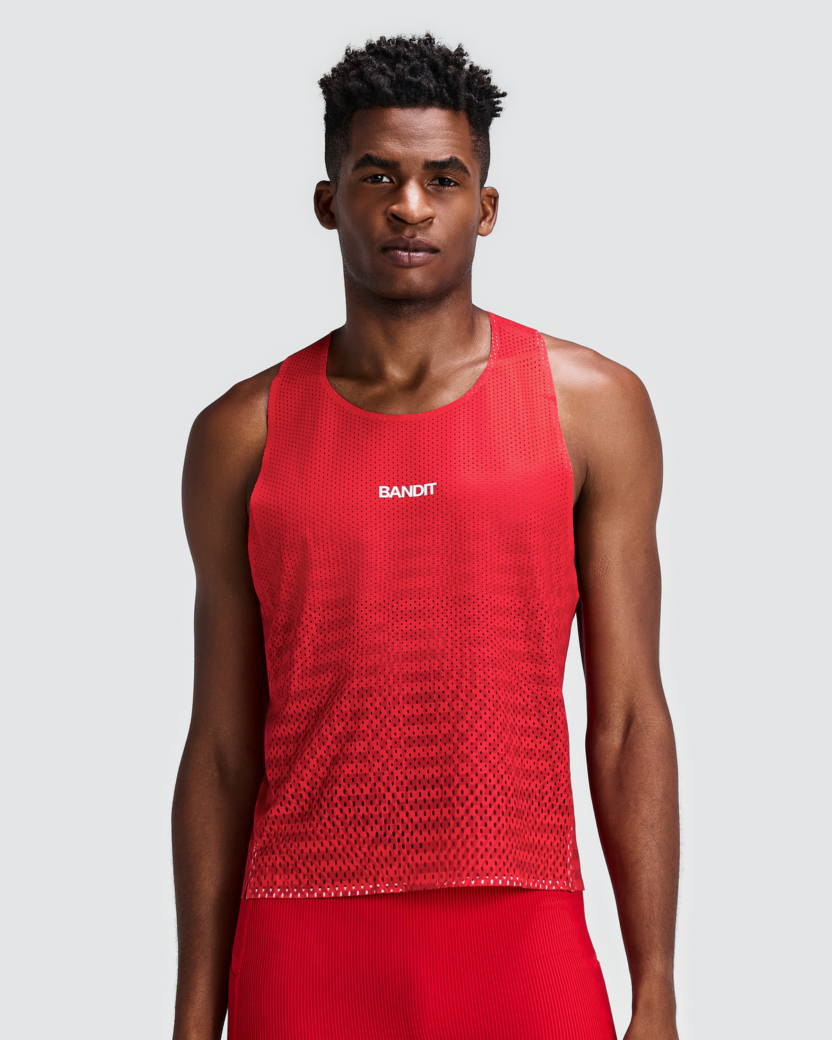 Men's Shredder™ Shorty Race Singlet - Oxide Red
