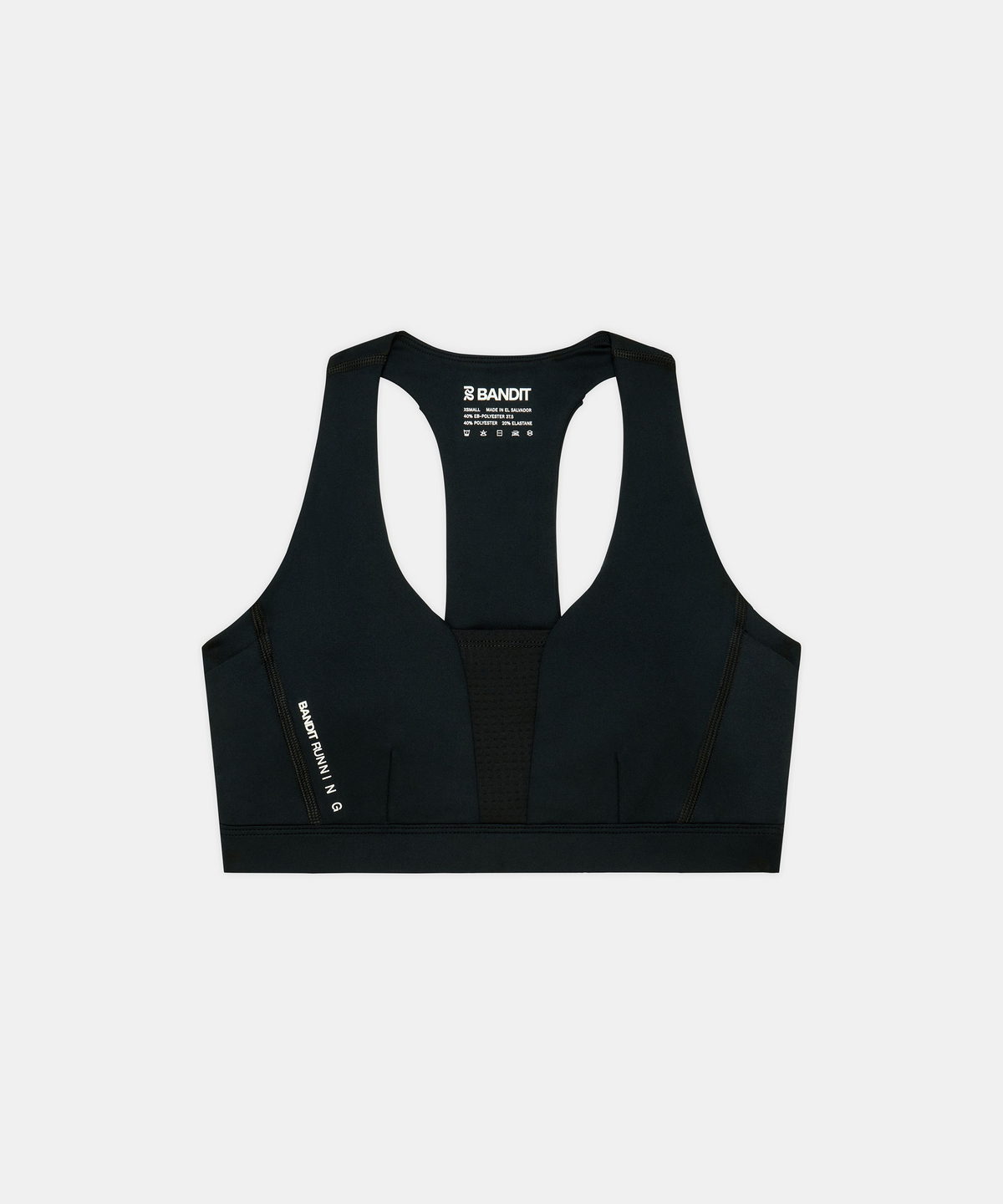 Women's Stamina-V™ GeoMesh™ V-Neck Run Bra - Black