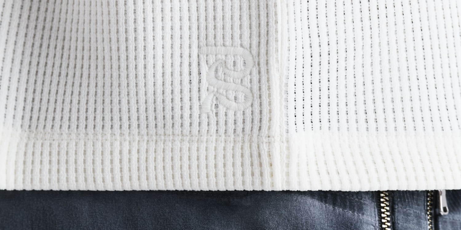 Men's Polartec® Waffle Long Sleeve - Stone White