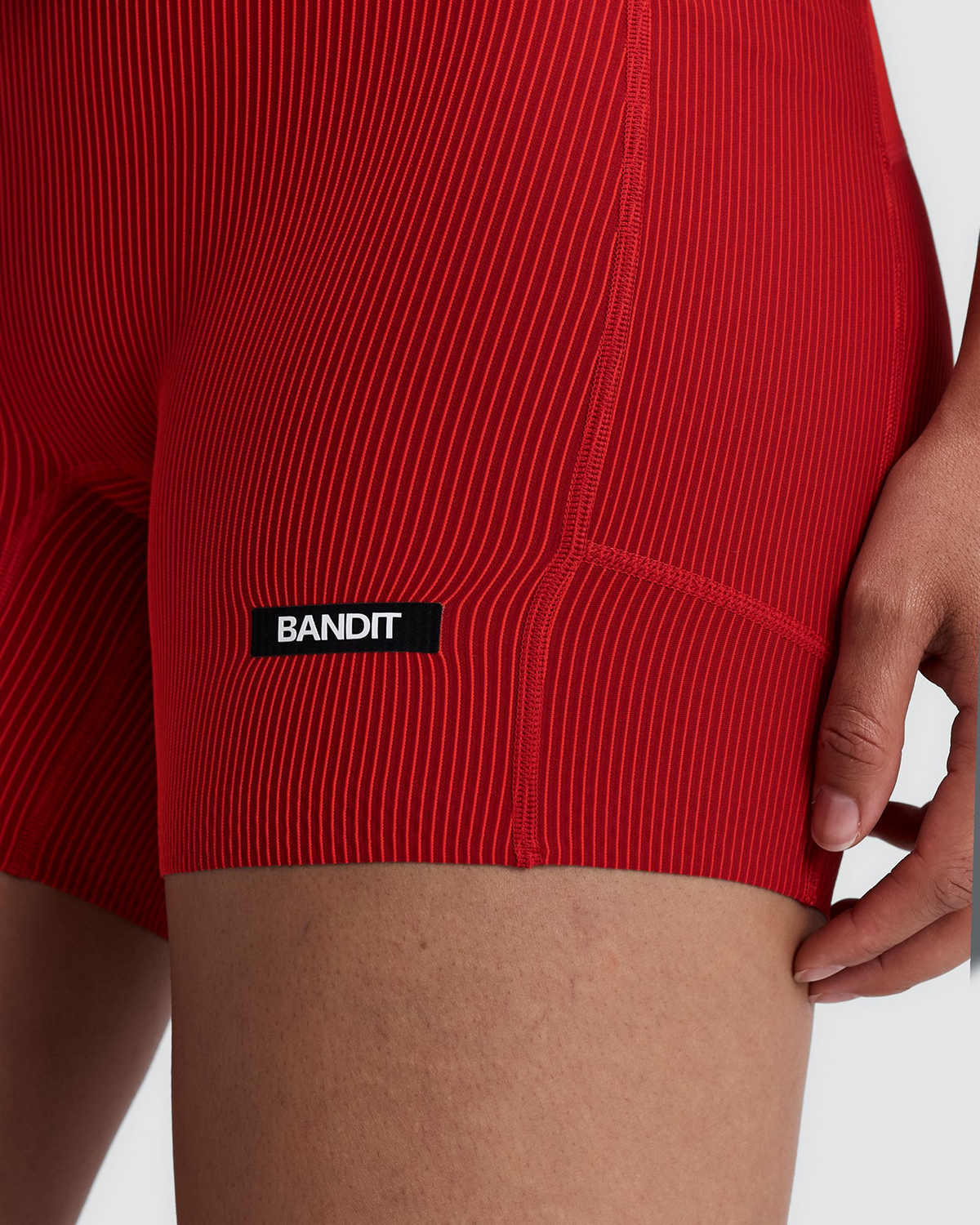 Women's Striped Cadence™ 5" Compression Shorts - Oxide Red / Signal Red