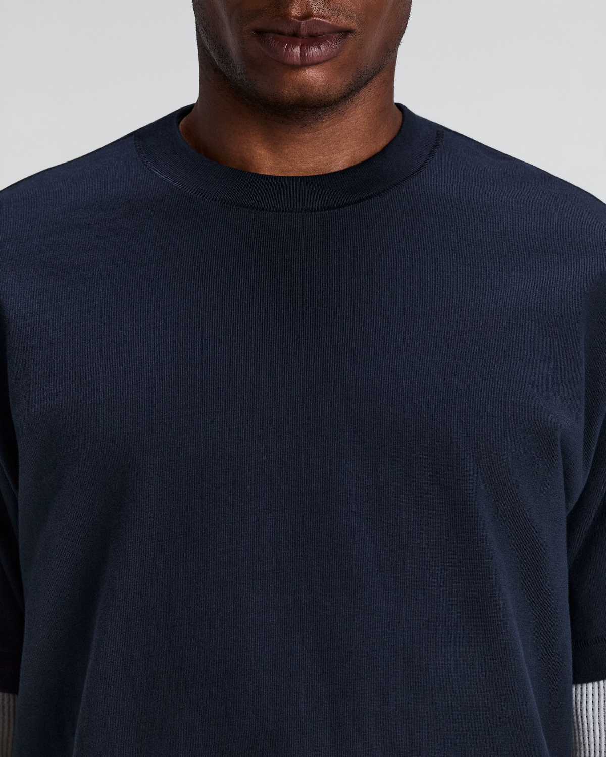 Unisex Heavyweight Cotton Box Tee - NY Navy