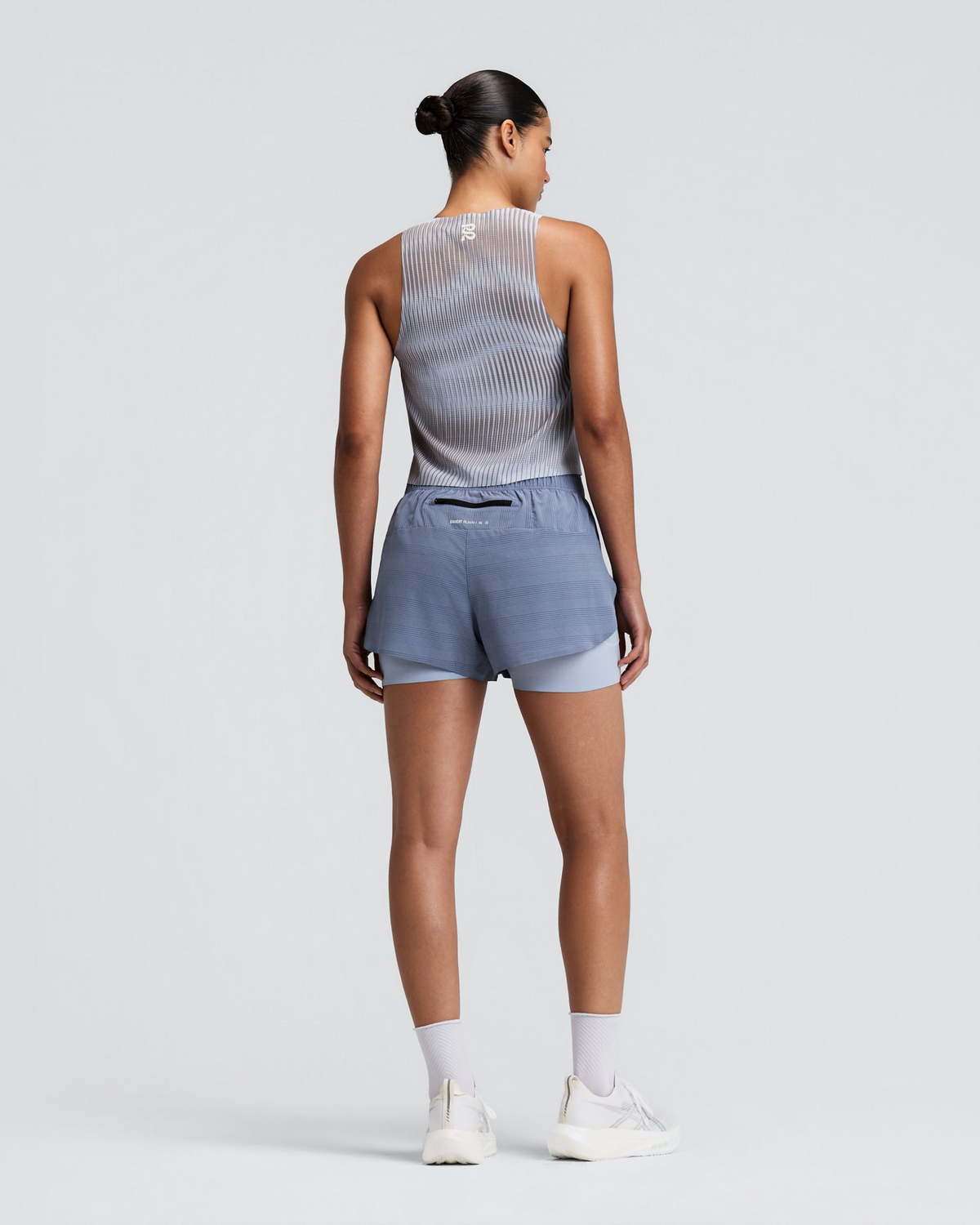 Women's CoolGrid™ 2-in-1 Run Shorts - Steel Horizon