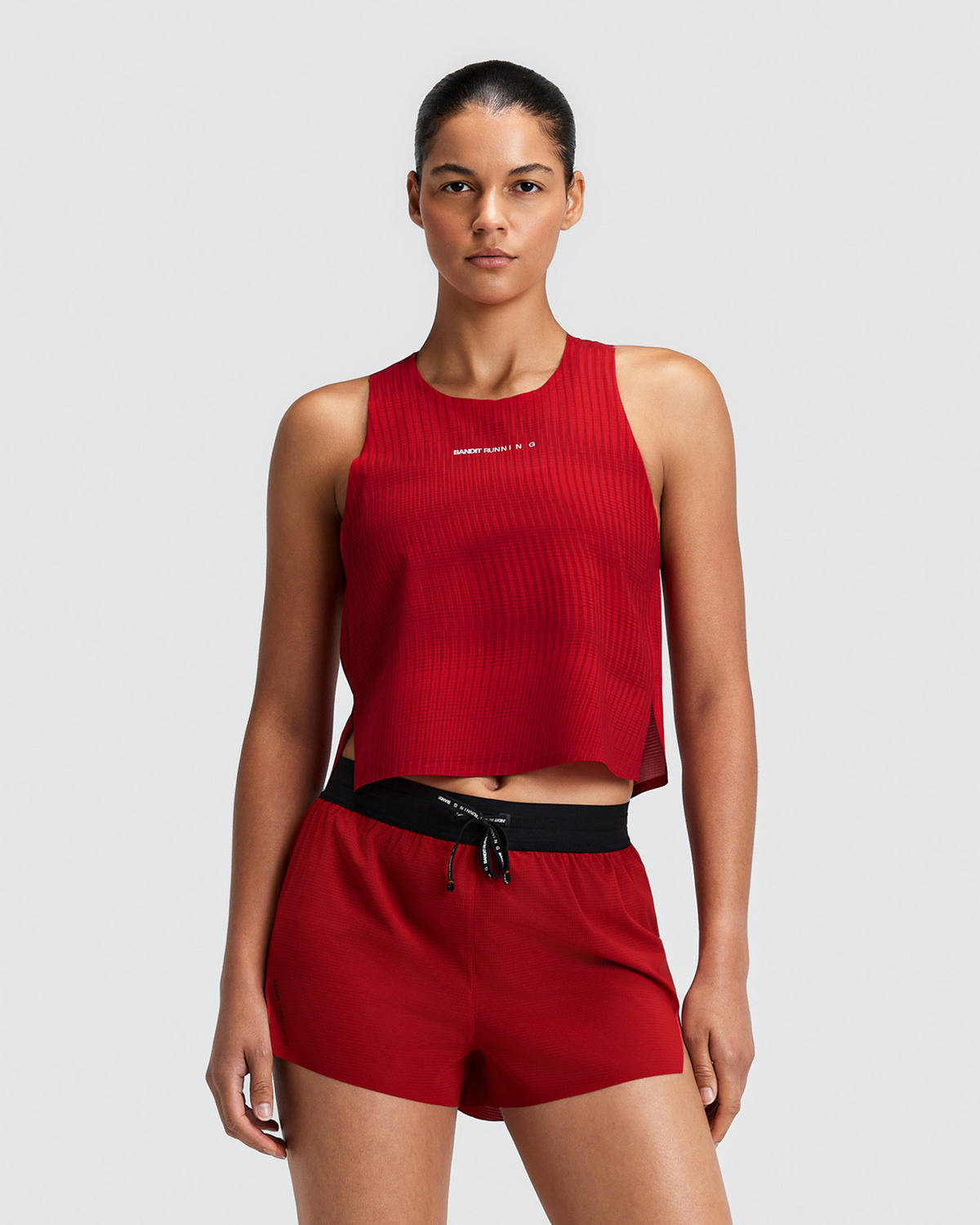 Women's CoolGrid™ Race Singlet - Oxide Red