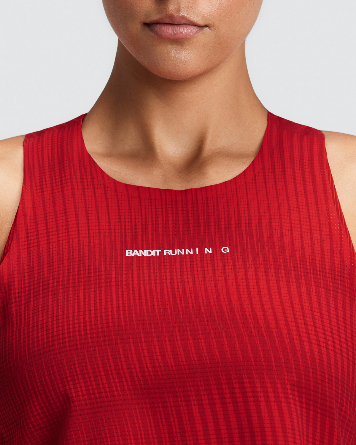 Women's CoolGrid™ Race Singlet - Oxide Red