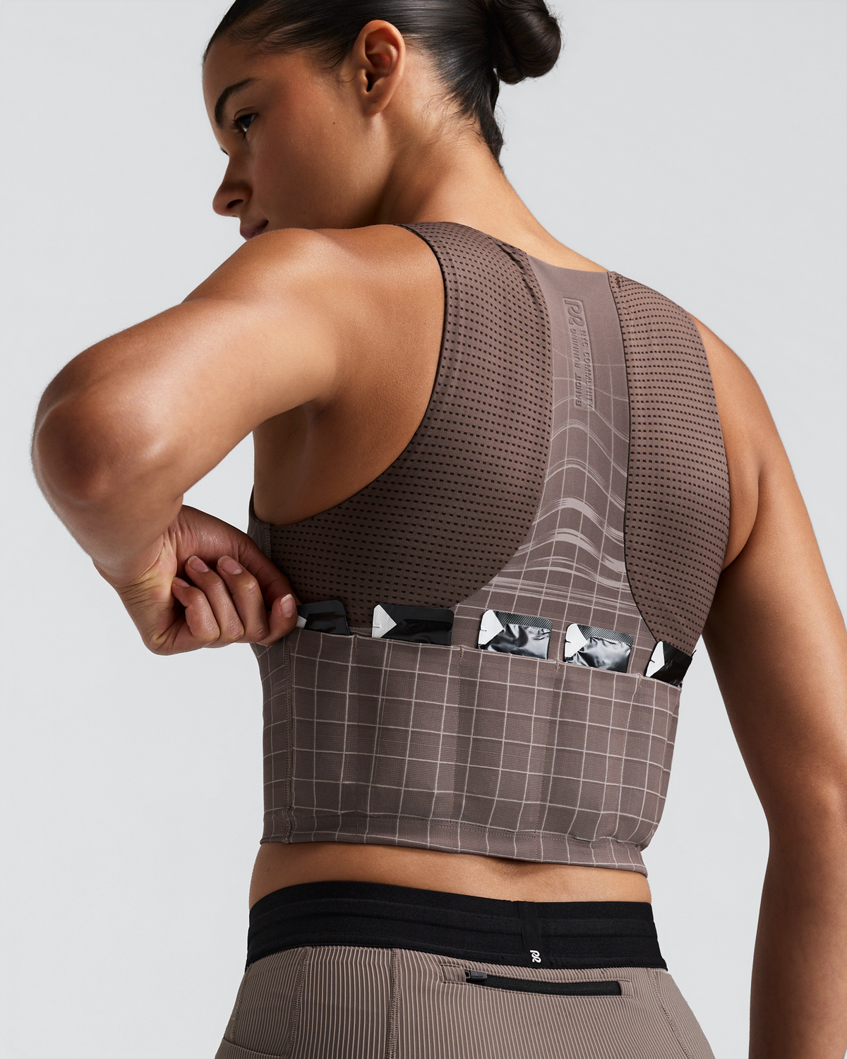 Women's Vanisher™ Square Neck Race Crop - Cocoa