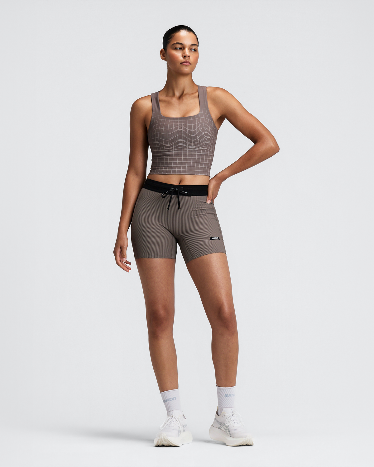 Women's Vanisher™ Square Neck Race Crop - Cocoa