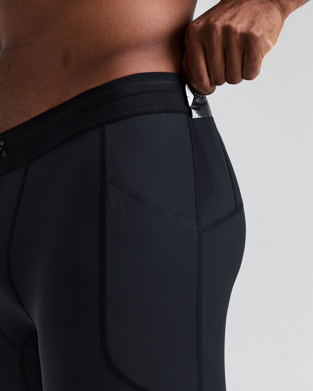 Men's SoLite™ Quarter Tights - Black