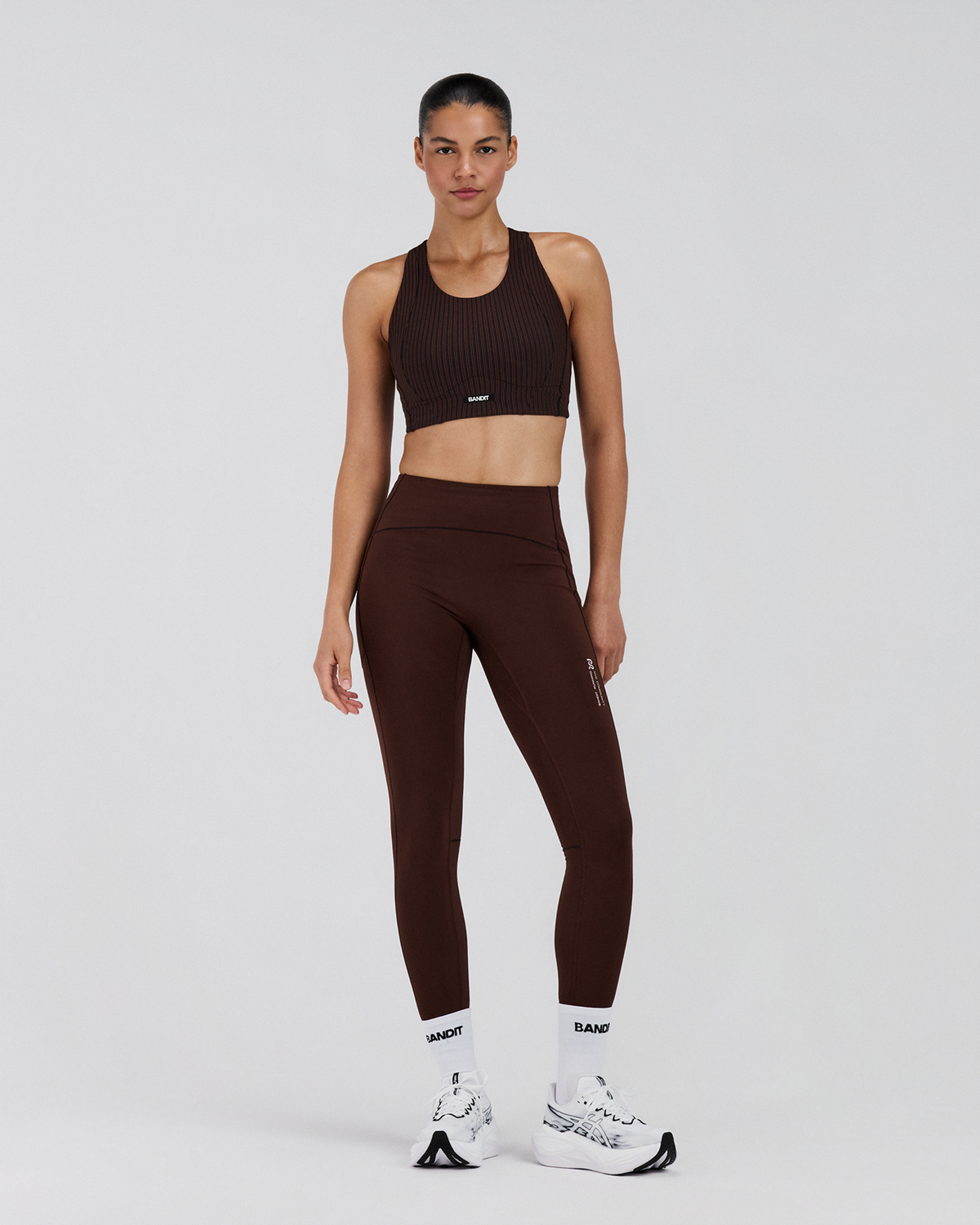 Women's Stamina-V™ High Waist Leggings - Cacao