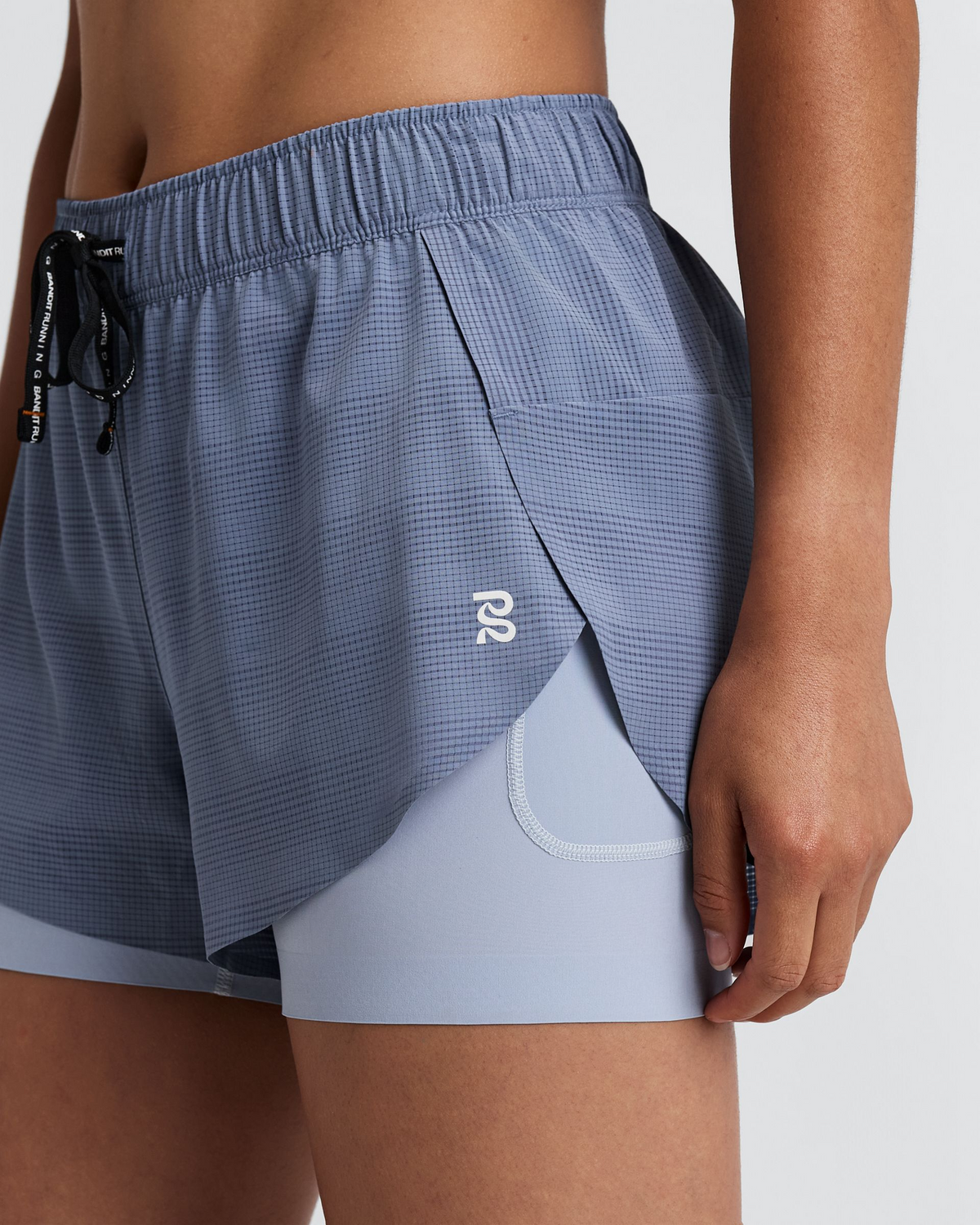 Women's CoolGrid™ 2-in-1 Run Shorts - Steel Horizon
