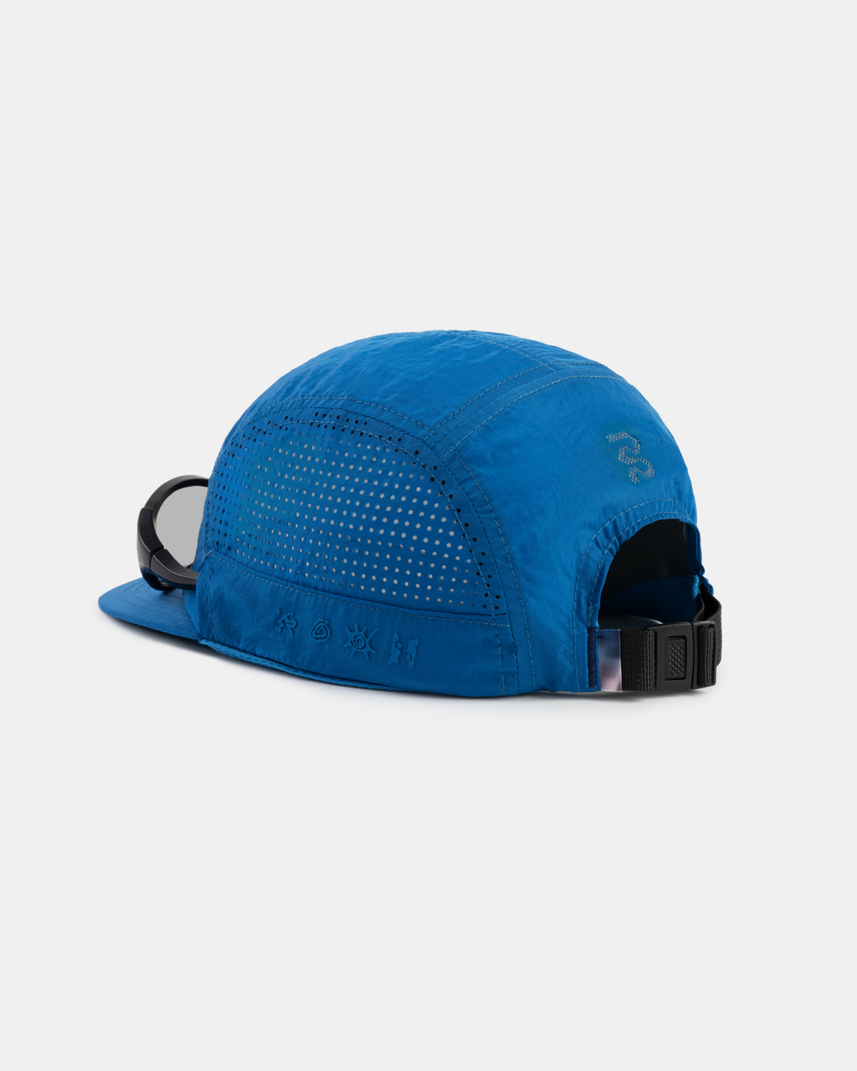 Nylon HumoFit™ Run Hat with Sunglasses Holder - Ink Blue